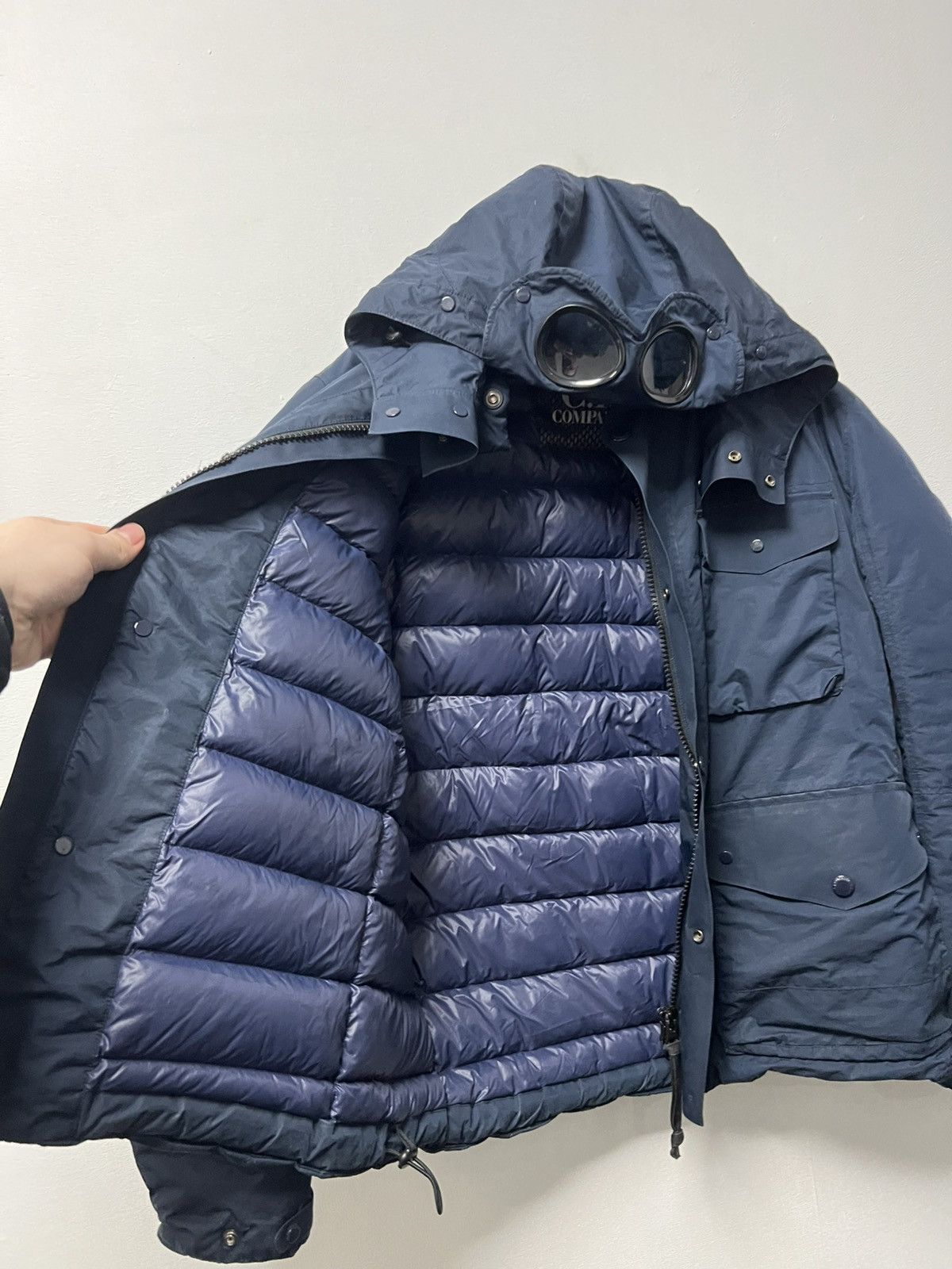 C.P. Company Vintage CP Company Goggle Down Puffer Jacket Hooded Casual Size US M / EU 48-50 / 2 - 17 Thumbnail