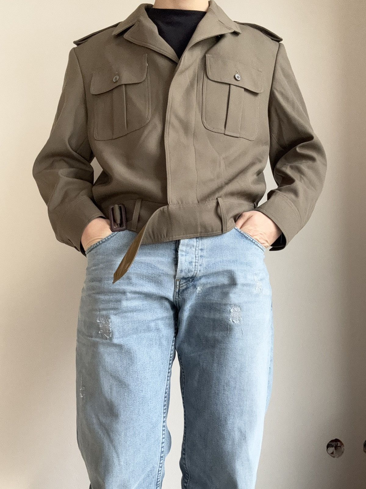 Military Pharell Style Jacket Cropped