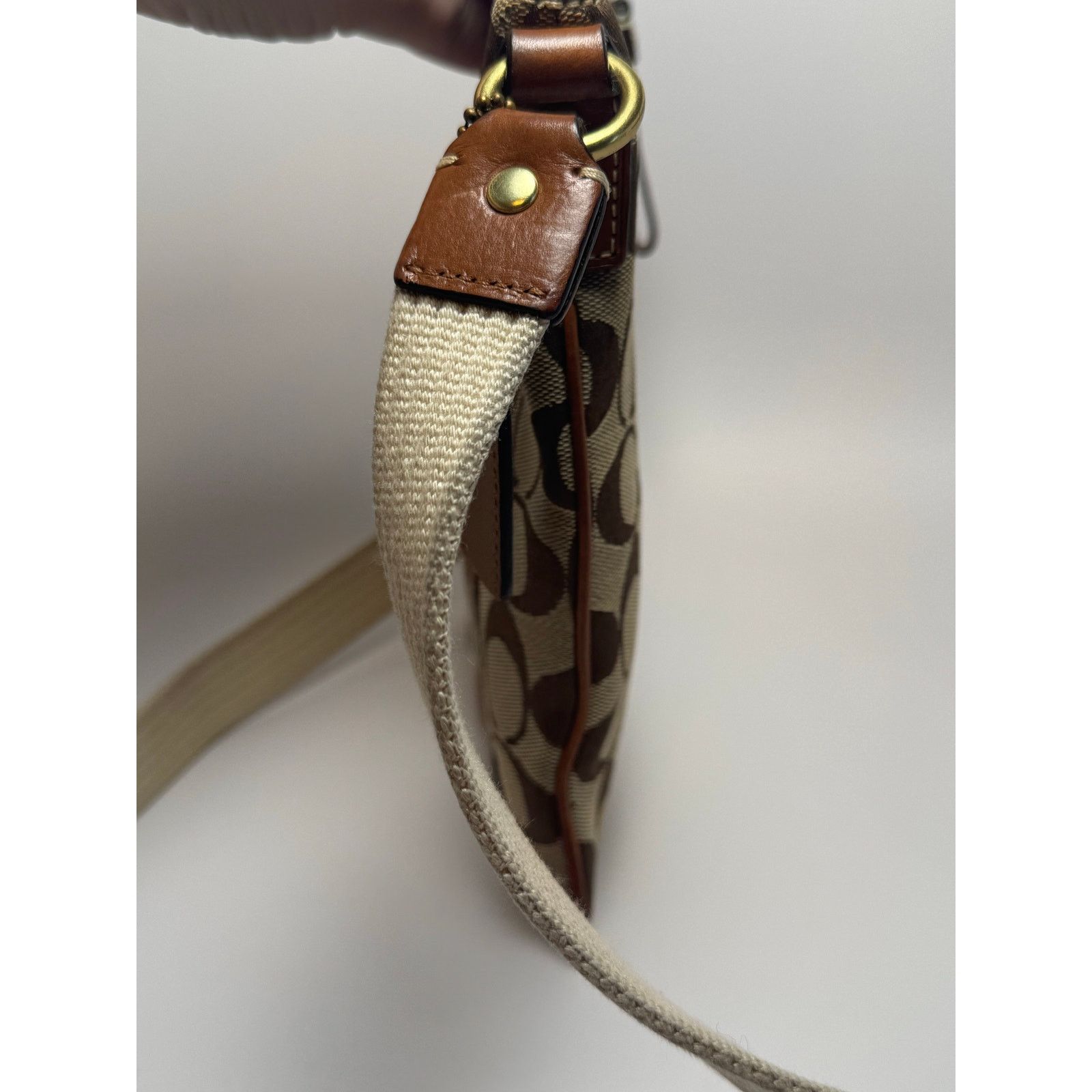 Coach Coach Vintage Multi Fabric Monogram Leather Crossbody Size ONE SIZE - 7 Thumbnail