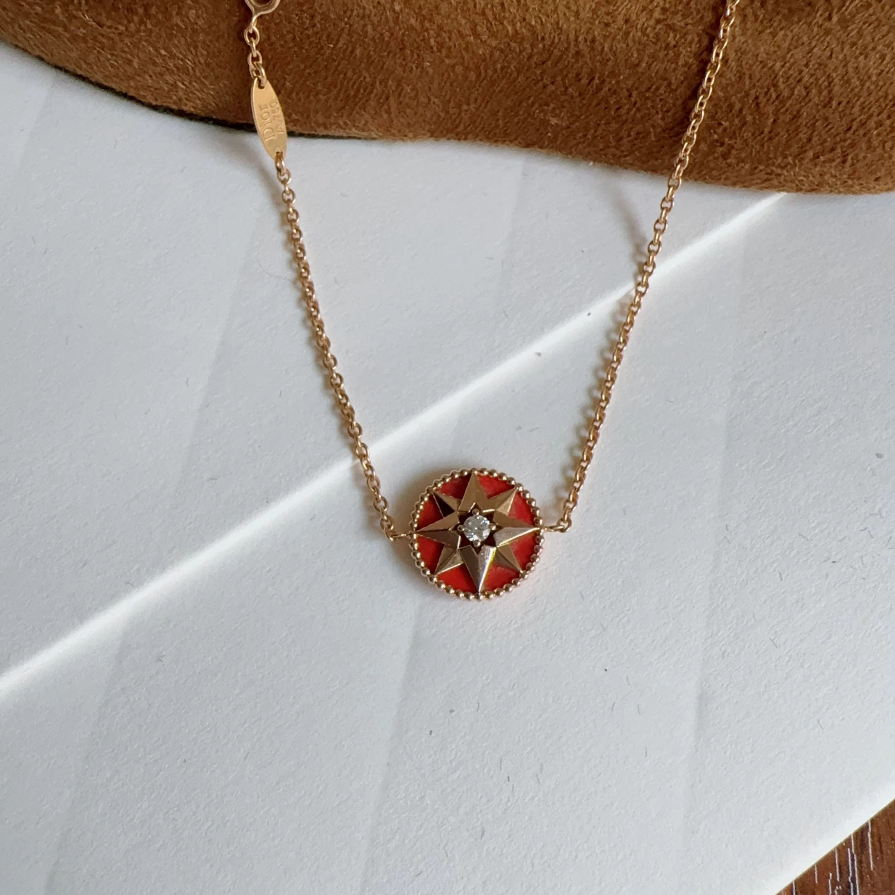 Dior DIOR rose gold 18k diamond & red agate bracelet Size ONE SIZE - 2 Thumbnail