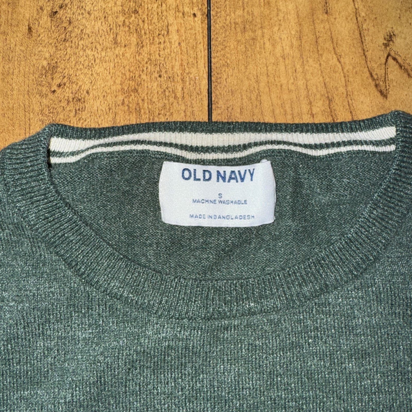 Old Navy × Vintage Old Navy Light Weight Knit Jumper Sweater S 19x23 Green Size US S / EU 44-46 / 1 - 2 Thumbnail