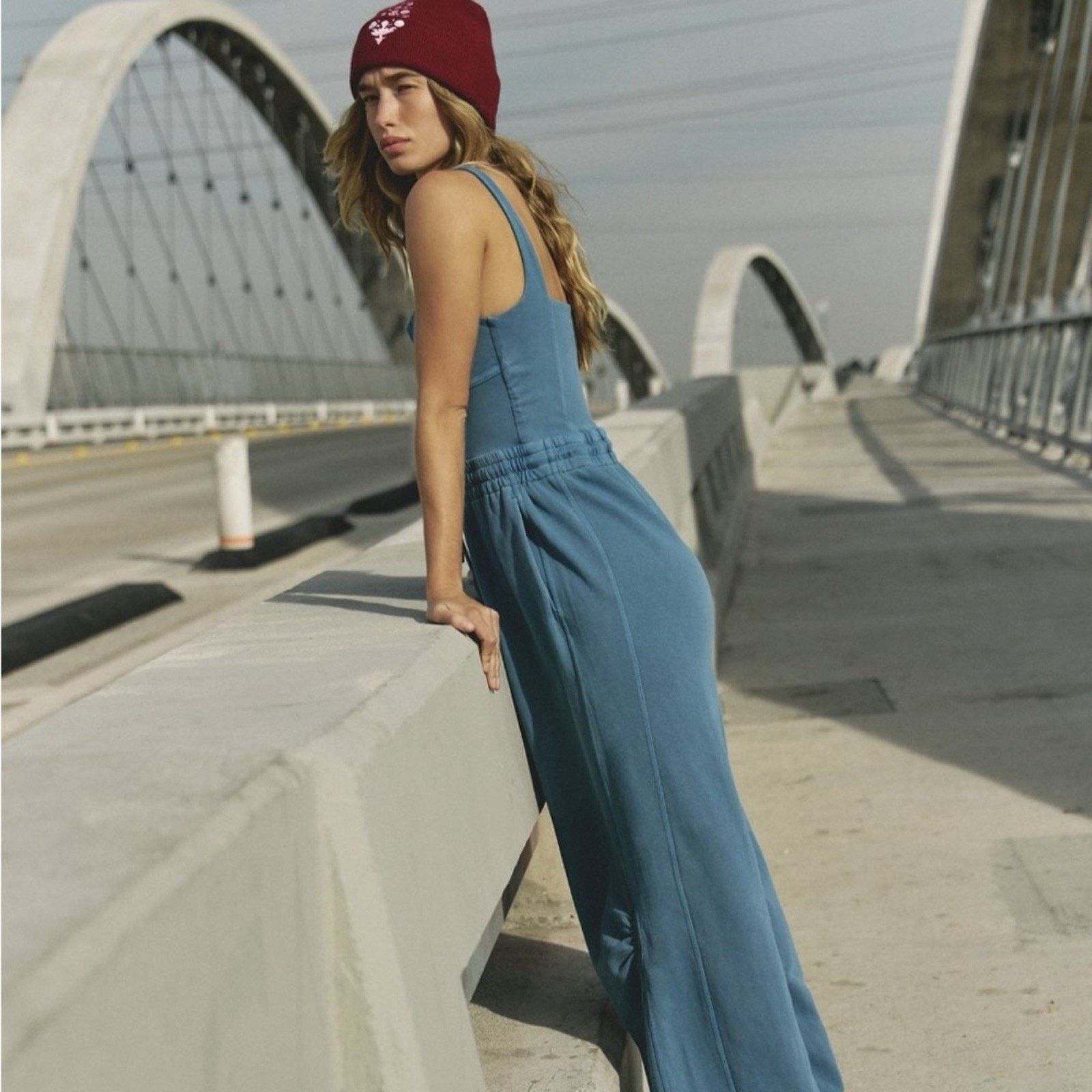 Free People Free People Movement Inbound Jumpsuit Romper Skyline XS Size 26" / US 2 / IT 38 - 4 Thumbnail