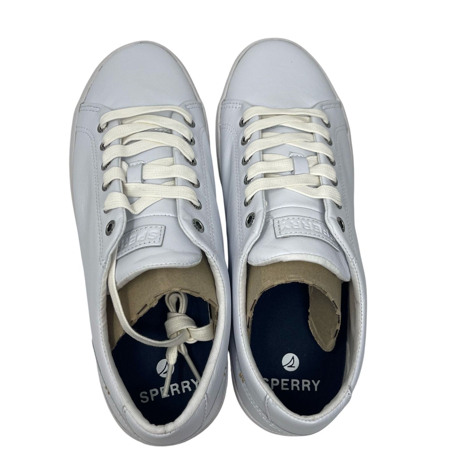 Sperry New Sperry Striper II LTT Leather White Sneaker sz 8.5 Size US 8.5 / EU 41-42 - 3 Thumbnail
