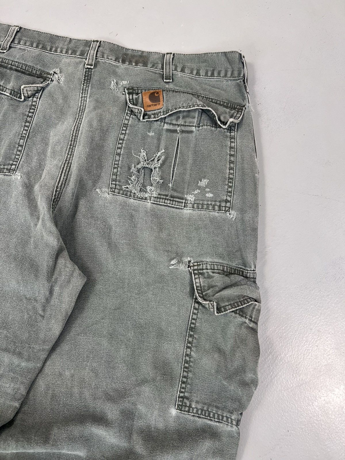 Carhartt Vintage Carhartt B1140 damaged cargo denim Size US 38 / EU 54 - 11 Thumbnail