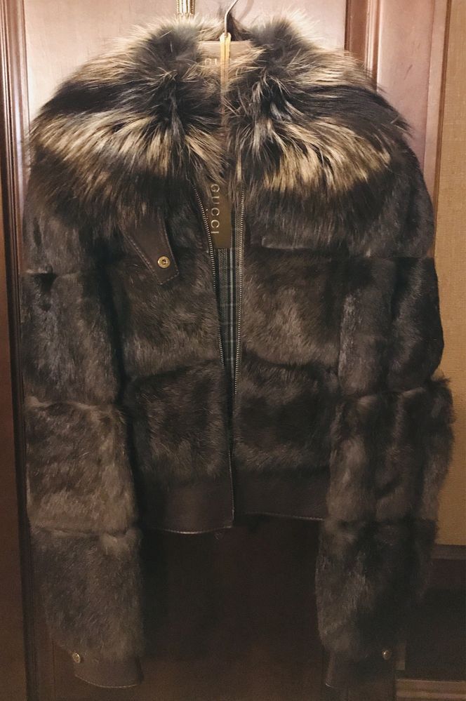 Gucci Gucci Vintage Leather Fur Jacket Size S / US 4 / IT 40 - 1 Thumbnail