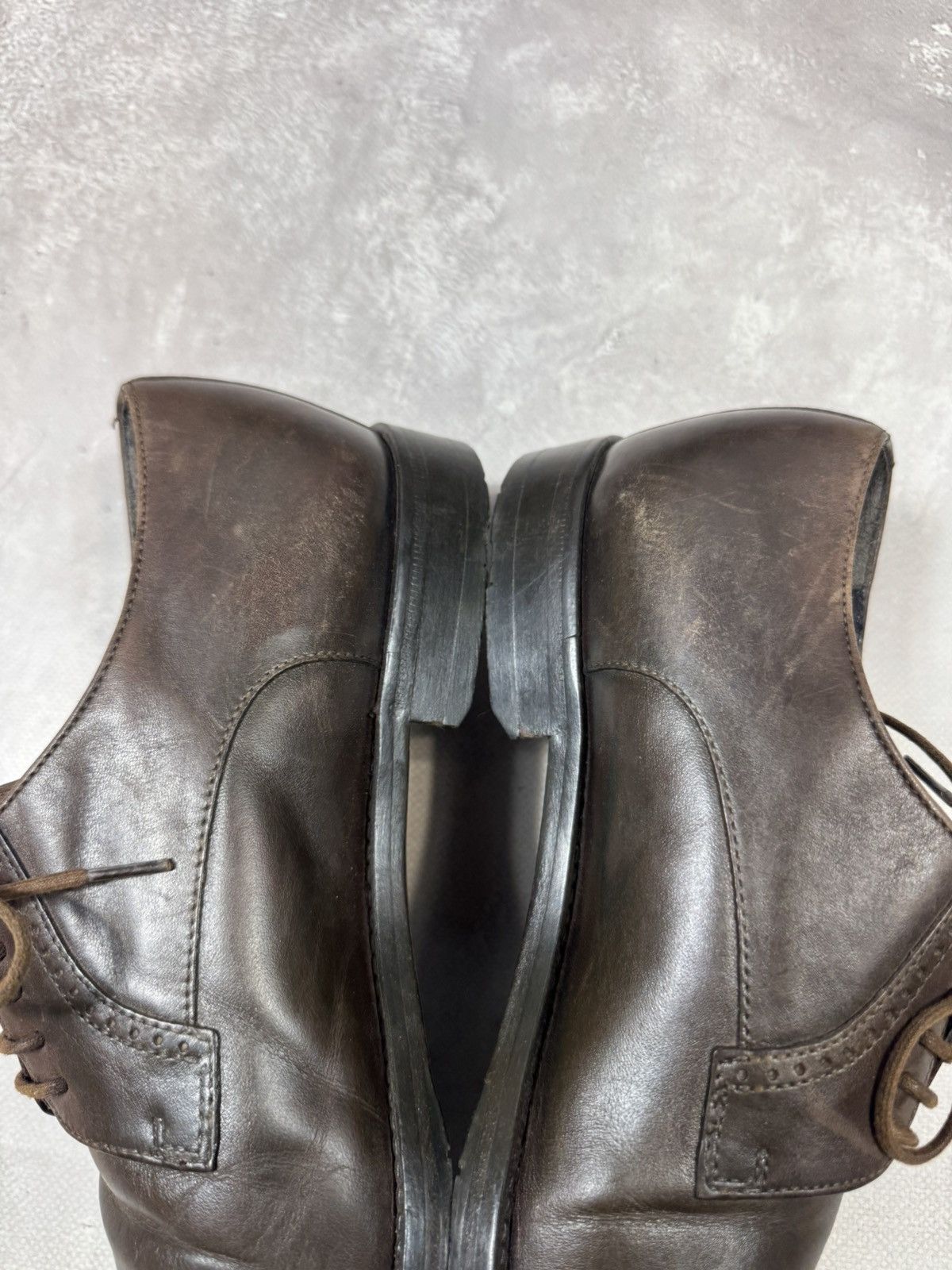 Hugo Boss Vintage Hugo Boss Brown Leather Shoes Size US 7 / EU 40 - 13 Thumbnail