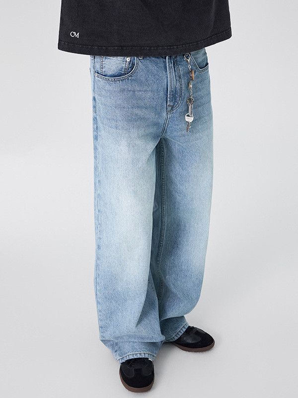 Vintage Men's American-style straight leg wide-leg loose jeans Size US 32 / EU 48 - 2 Thumbnail