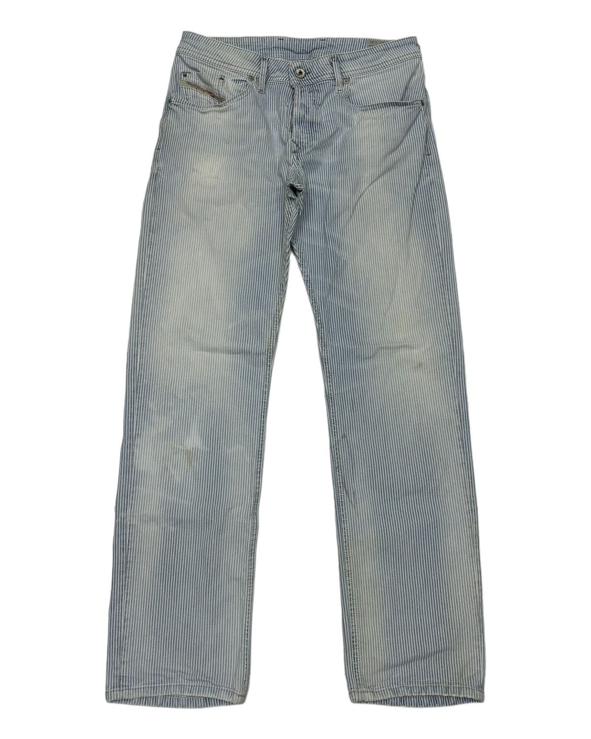 Vintage Diesel Blue Stripe Faded Denim Jeans