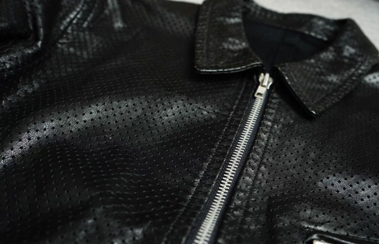 Comme des Garcons Comme des Garçons (CDG) Archive Cleanfit Mesh Leather Jacket Size US M / EU 48-50 / 2 - 4 Thumbnail