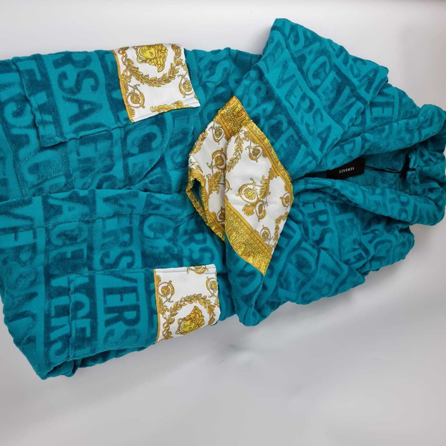 Versace Versace Baroque Print Blue Long Bathrobe New XXL Size US XXL / EU 58 / 5 - 2 Thumbnail