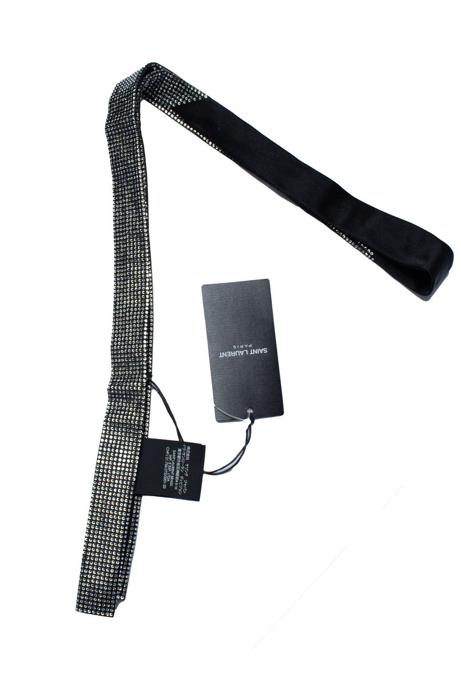 Saint Laurent Paris Saint Laurent Hedi Slimane leather tie | Grailed