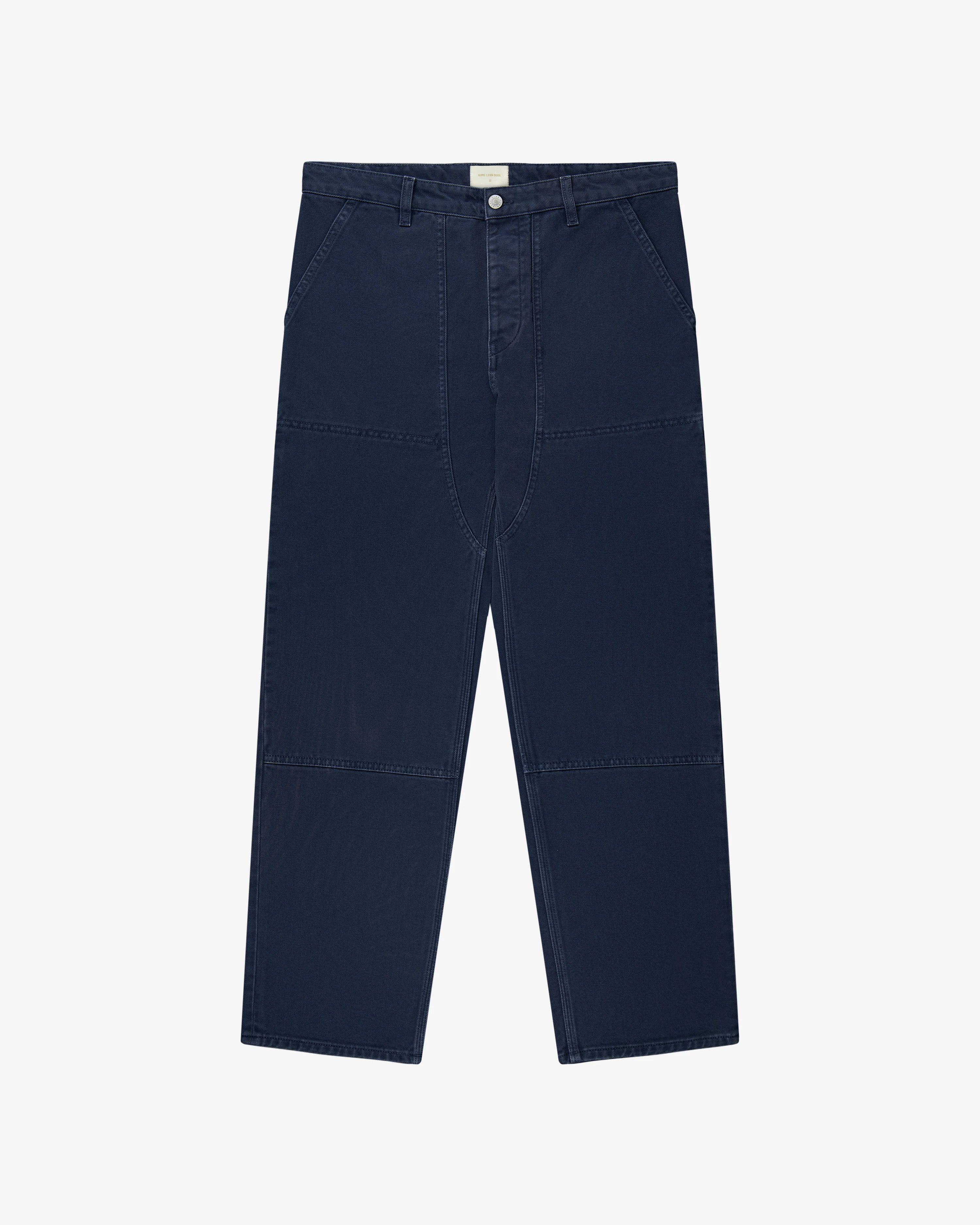 Aime Leon Dore o1mle0126 Garment Dyed Double Knee Carpenter Pant in Blue Size US 32 / EU 48 - 1 Thumbnail