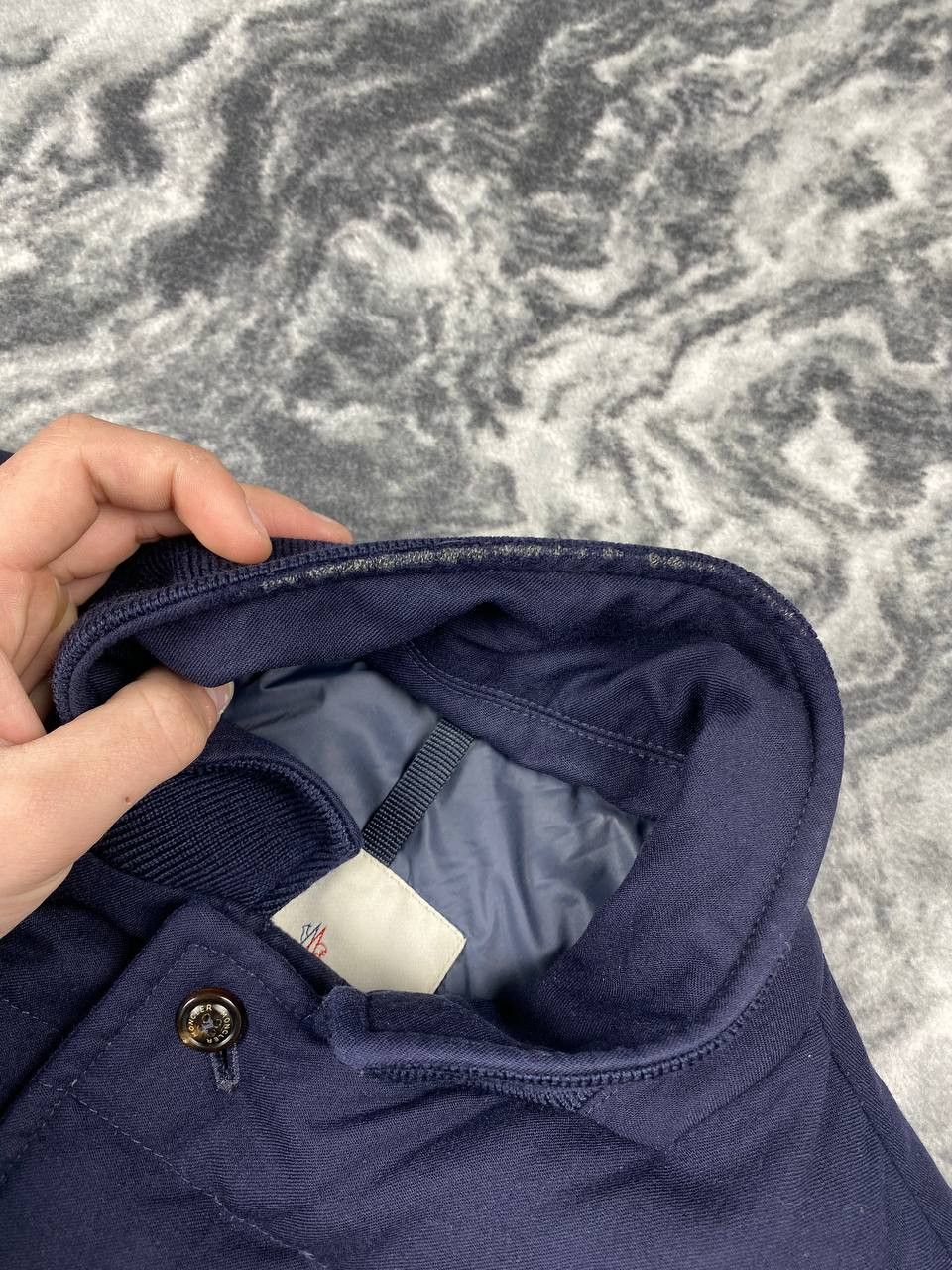 Moncler Moncler Rodin Wool Down Jacket Men Size L Blue Size US L / EU 52-54 / 3 - 14 Thumbnail
