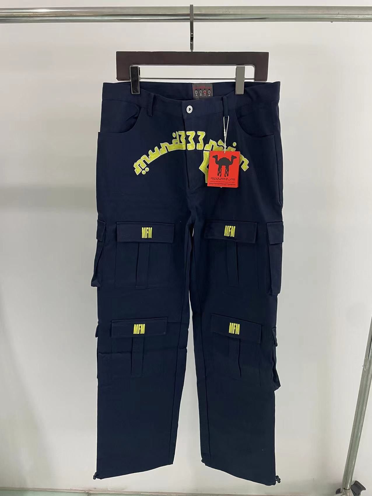 image of Murd333R Fm Murd333R. Fm Cargo Pants in Blue, Men's (Size 34)