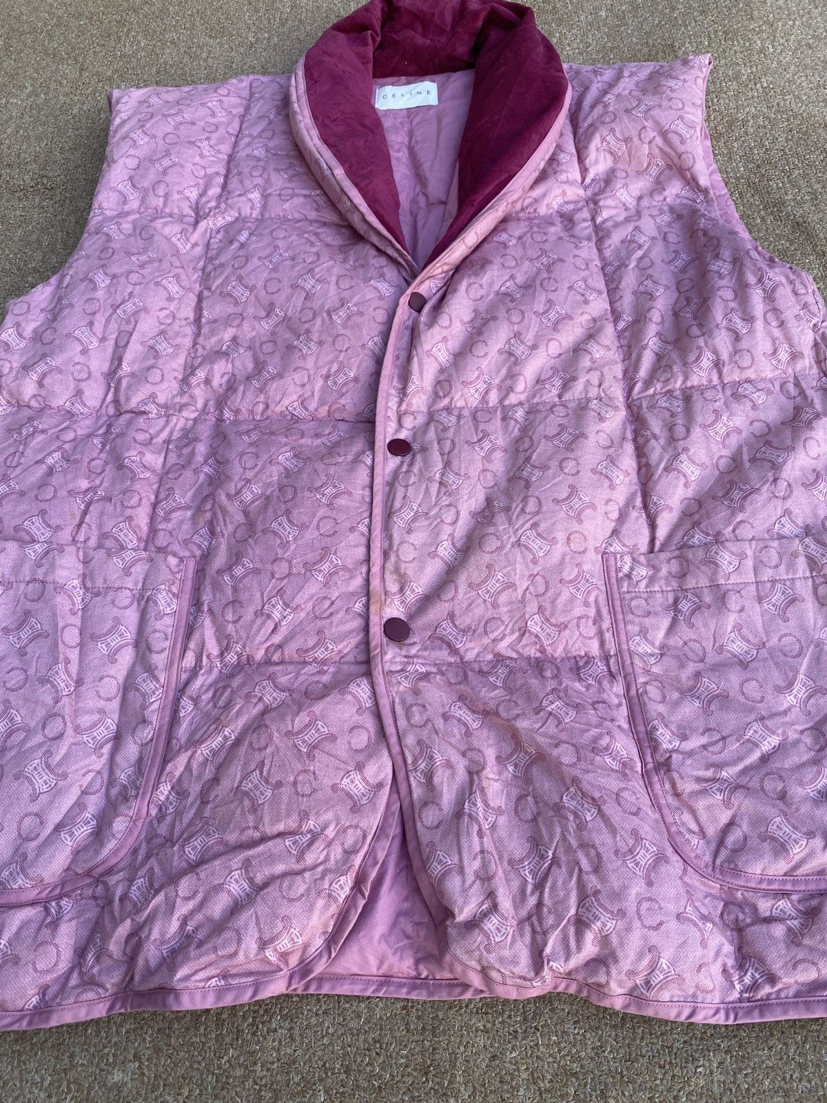 Celine × Hedi Slimane Vintage Celine monogram vest jacket Size US L / EU 52-54 / 3 - 2 Thumbnail