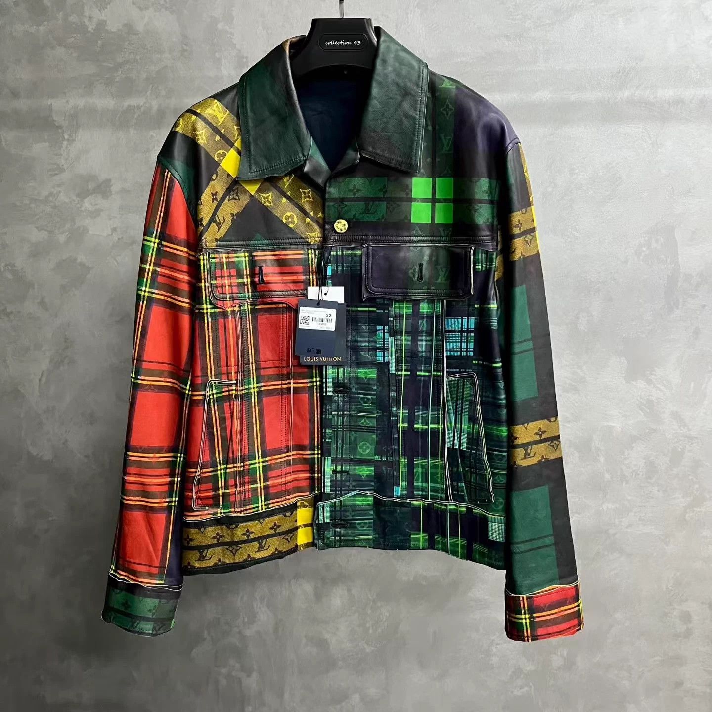 Louis Vuitton Louis Vuitton multi-color all-over print leather with lapel Size US L / EU 52-54 / 3 - 1 Thumbnail