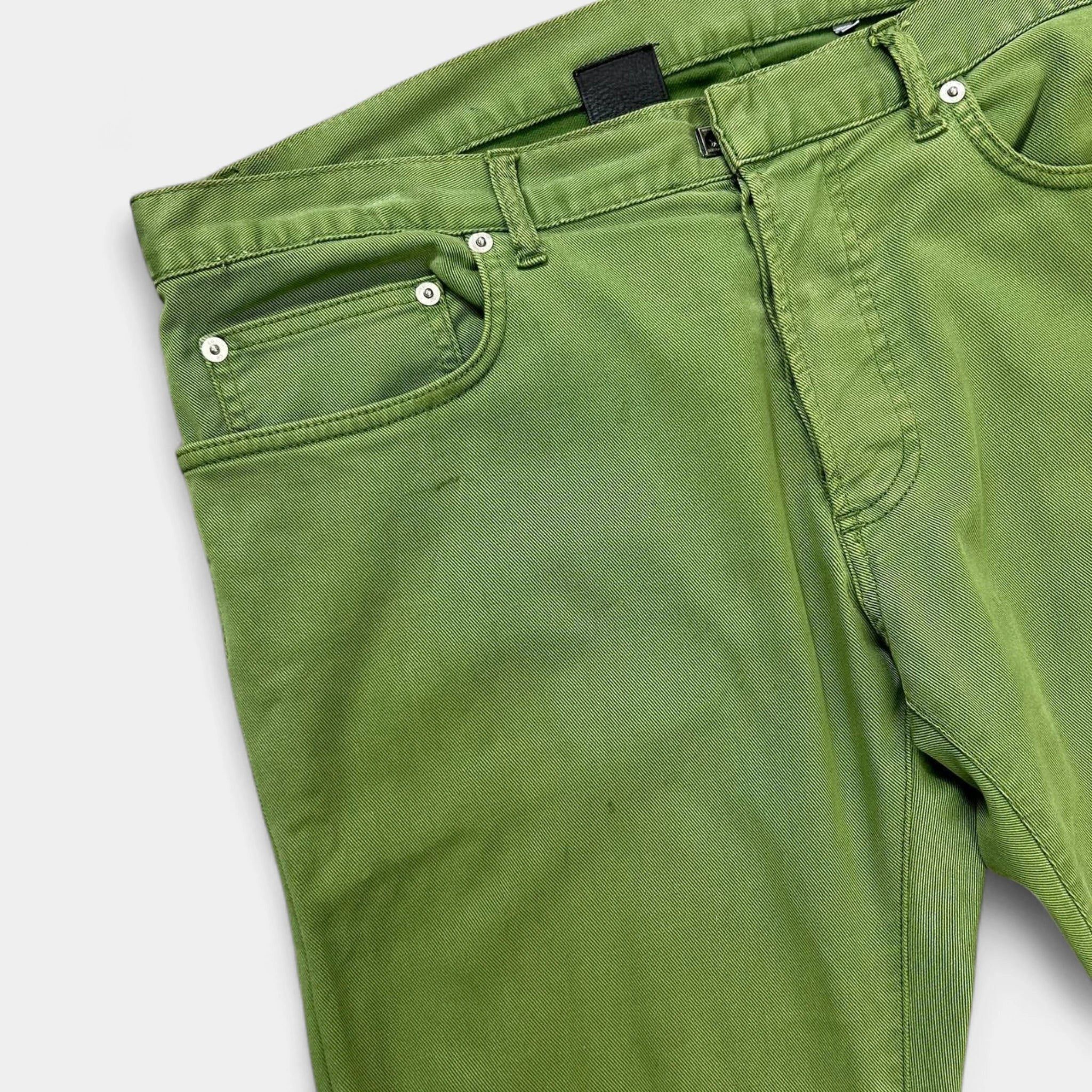 Dior Dior Homme by Hedi Slimane Green Denim Jeans Size US 29 - 3 Thumbnail