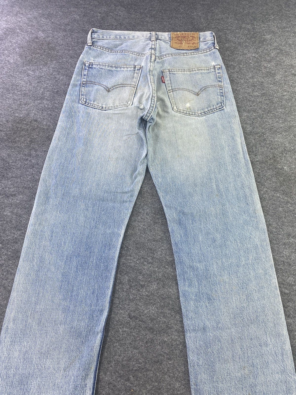 Levi's Vintage Levi's 502 Selvedge Distressed Blue Wash Jeans-J860 Size US 29 - 4 Thumbnail