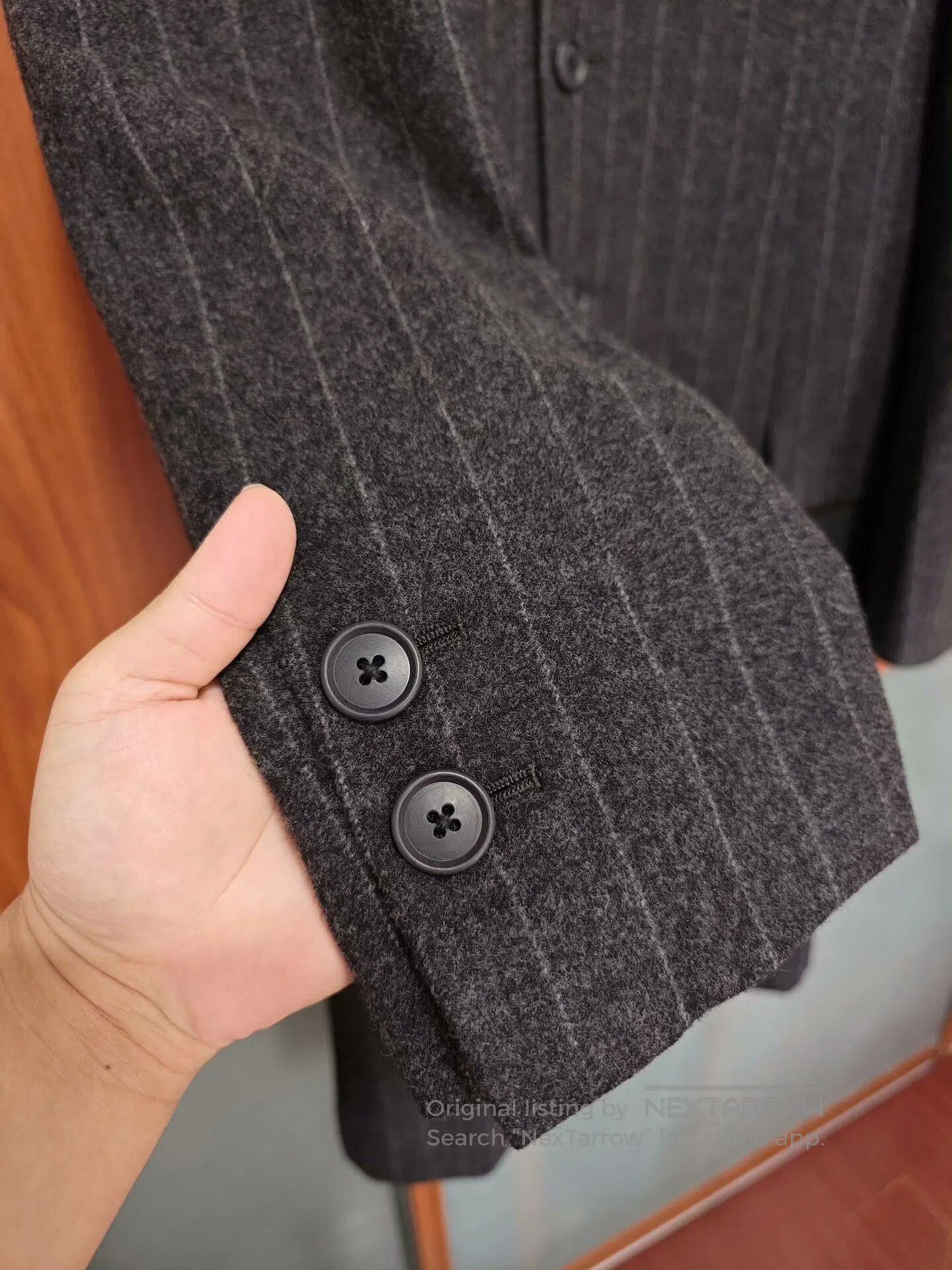 Yuji Yamada Yuji Yamada Wool Overcoat with Stripes. Size US L / EU 52-54 / 3 - 3 Thumbnail