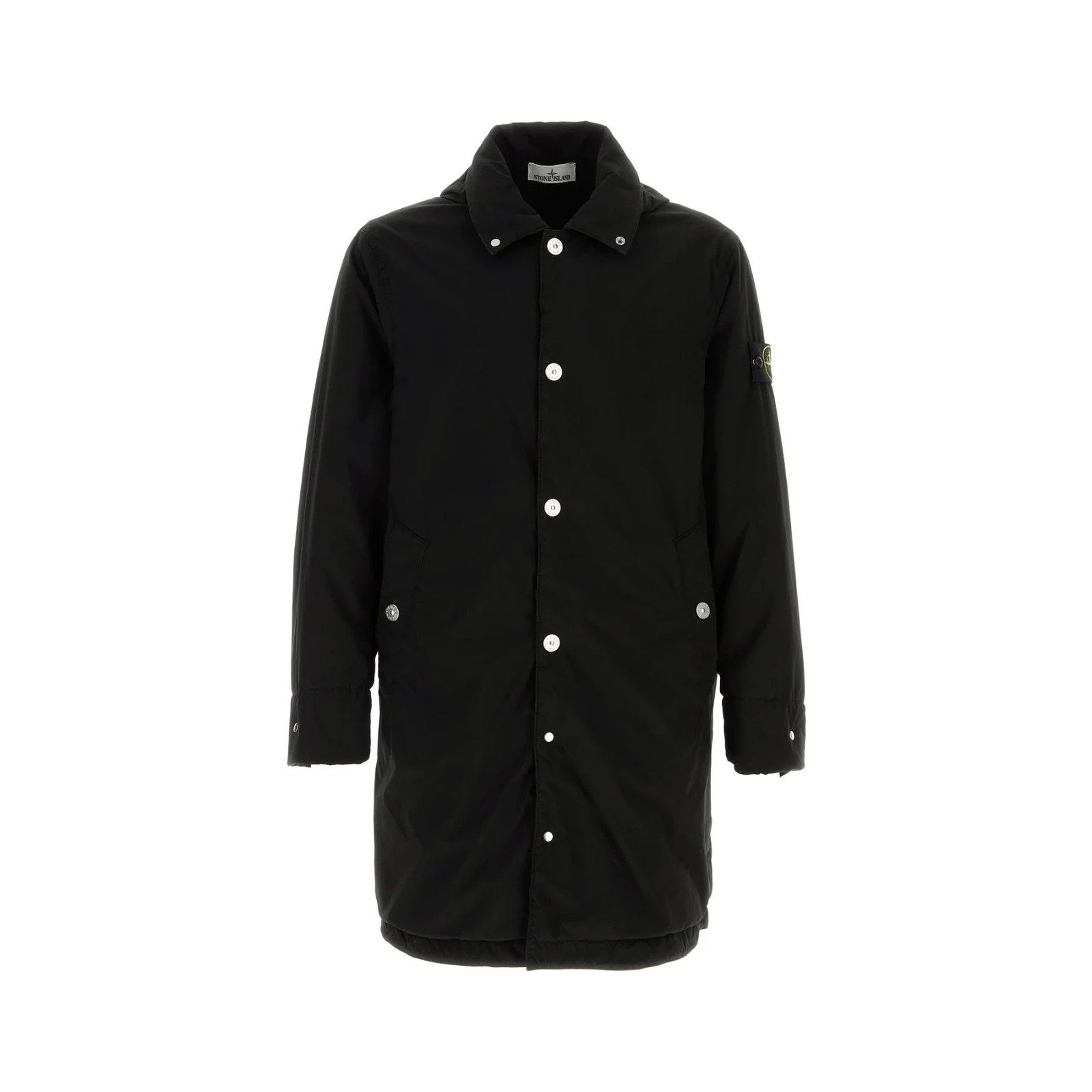 STONE ISLAND Black Stretch Polyester Jacket New & Authentic