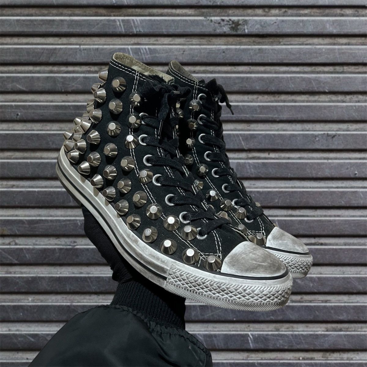 ASH × Japanese Brand Ash Vintage Studded Hi-Top Converse Punk
