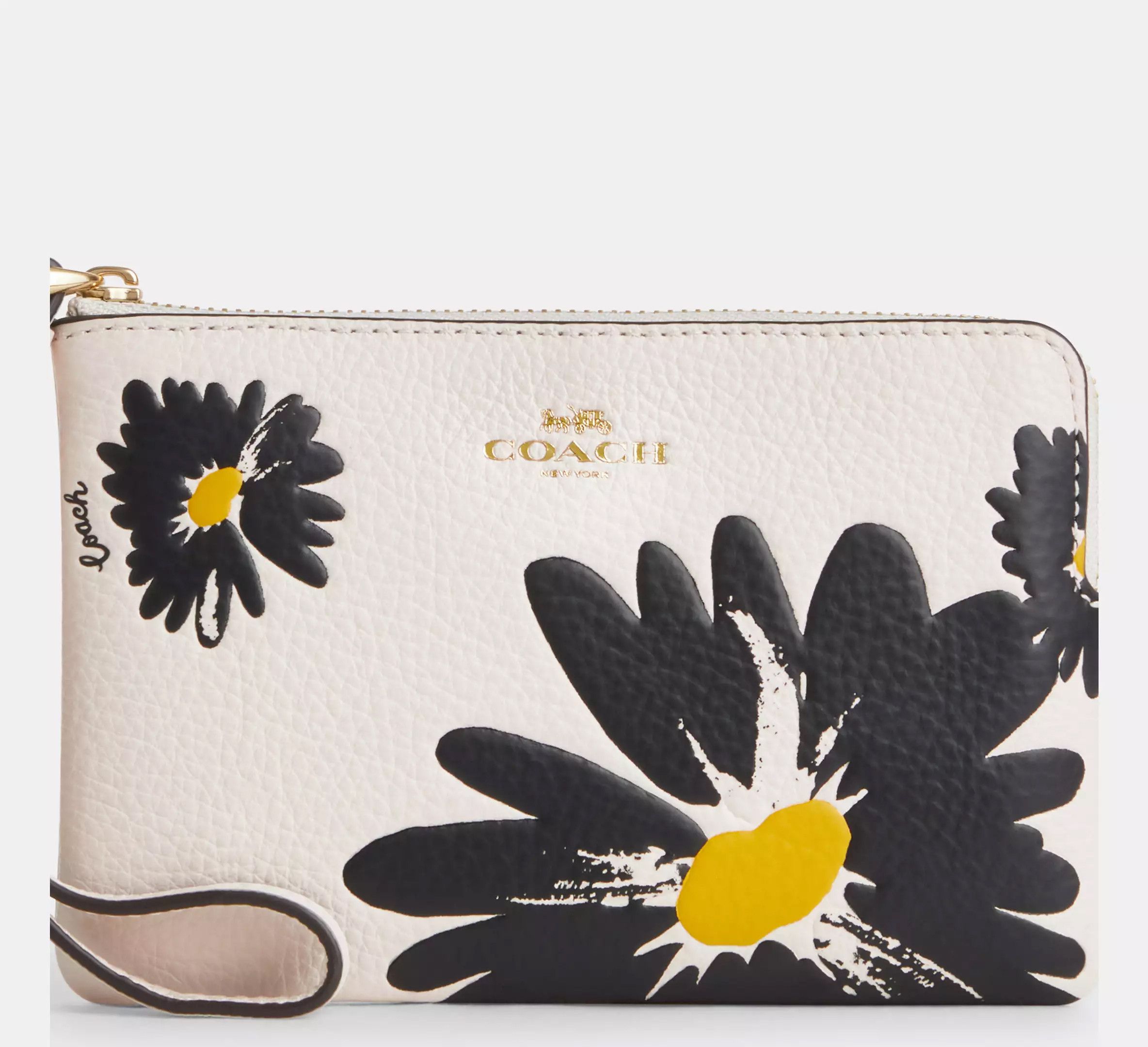 Coach Corner Zip Wristlet With Floral Print CZ606 Size ONE SIZE - 5 Thumbnail