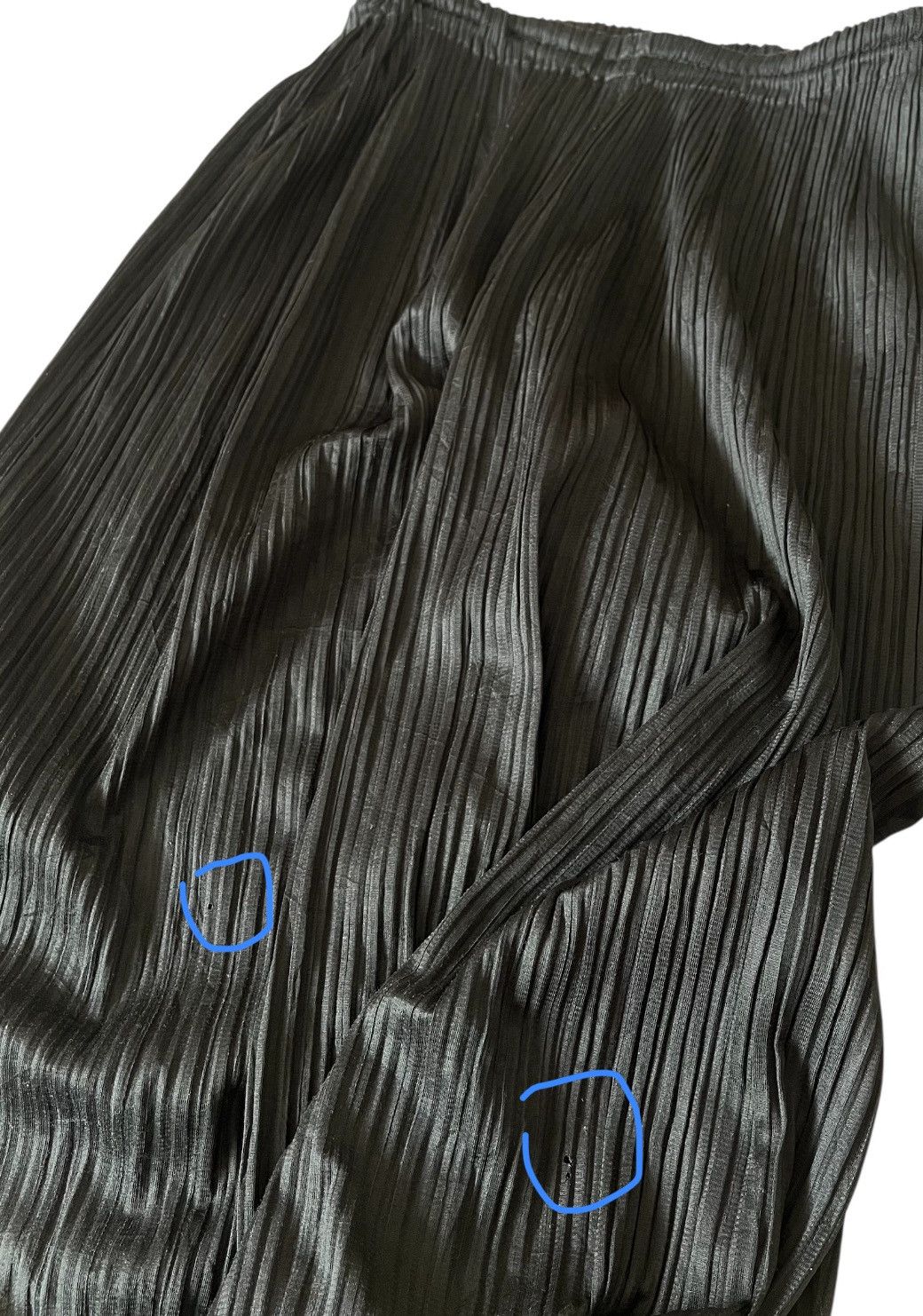 Issey Miyake TAX FREE 🇺🇸 issey miyake pleats please wide leg trousers Size 22" - 3 Thumbnail