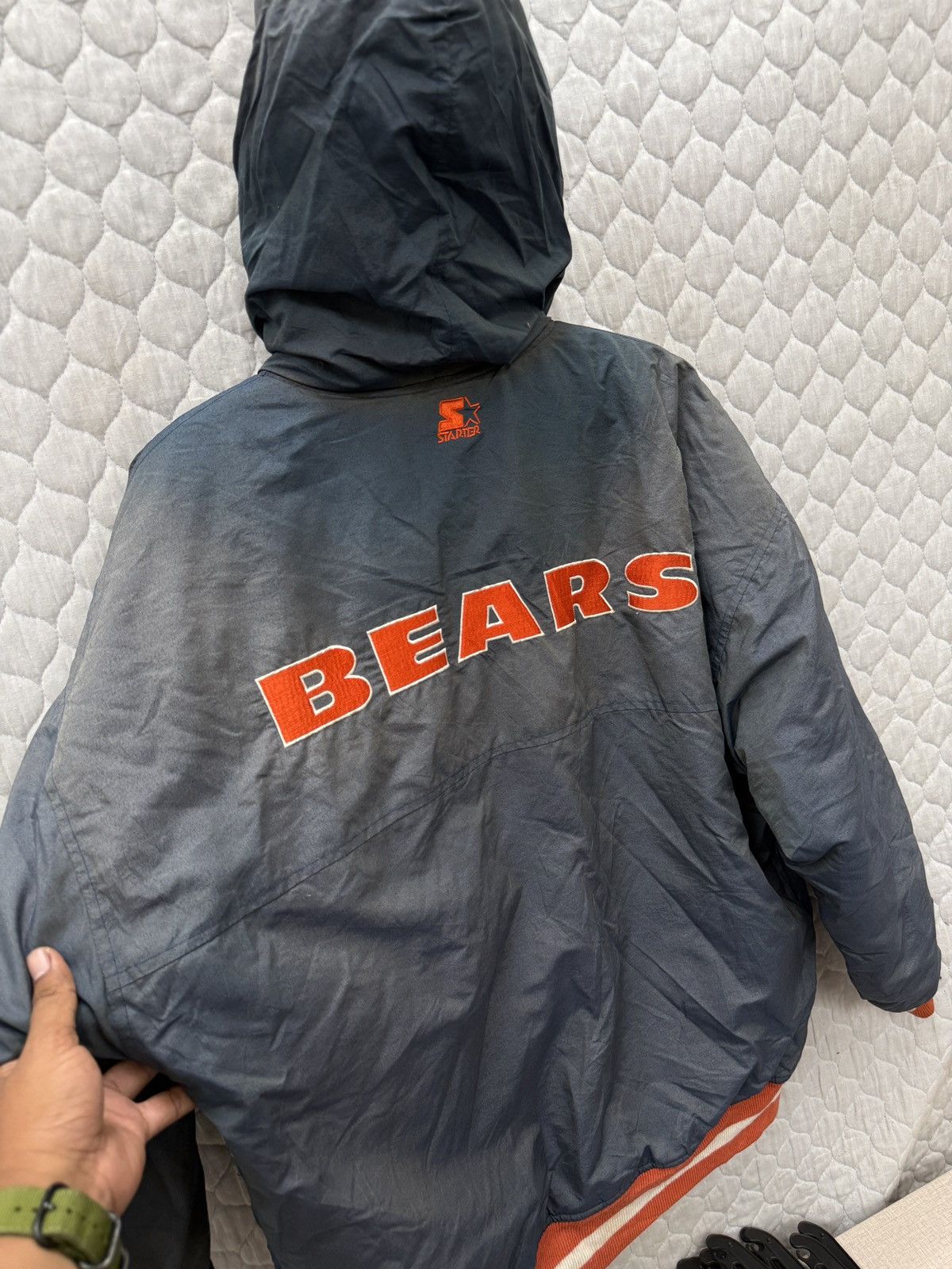 Starter 💥💥🔥STEALS VTG NFL STARTER BEARS SUNFADED JACKET Size US L / EU 52-54 / 3 - 19 Thumbnail