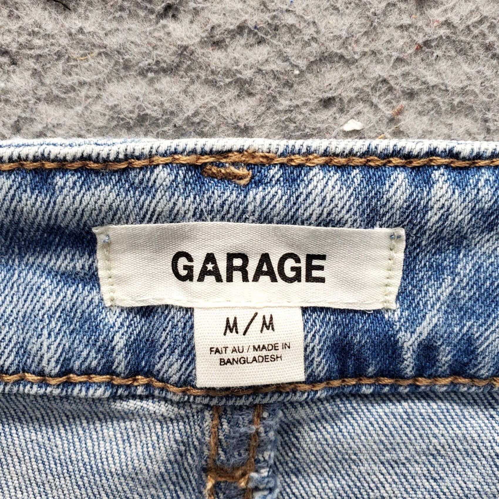 Garage Garage Womens Mini Skirt M Blue Denim Distressed Light Wash 5-Pocket Design Shorts? Size 32" / US 10 / IT 46 - 5 Thumbnail