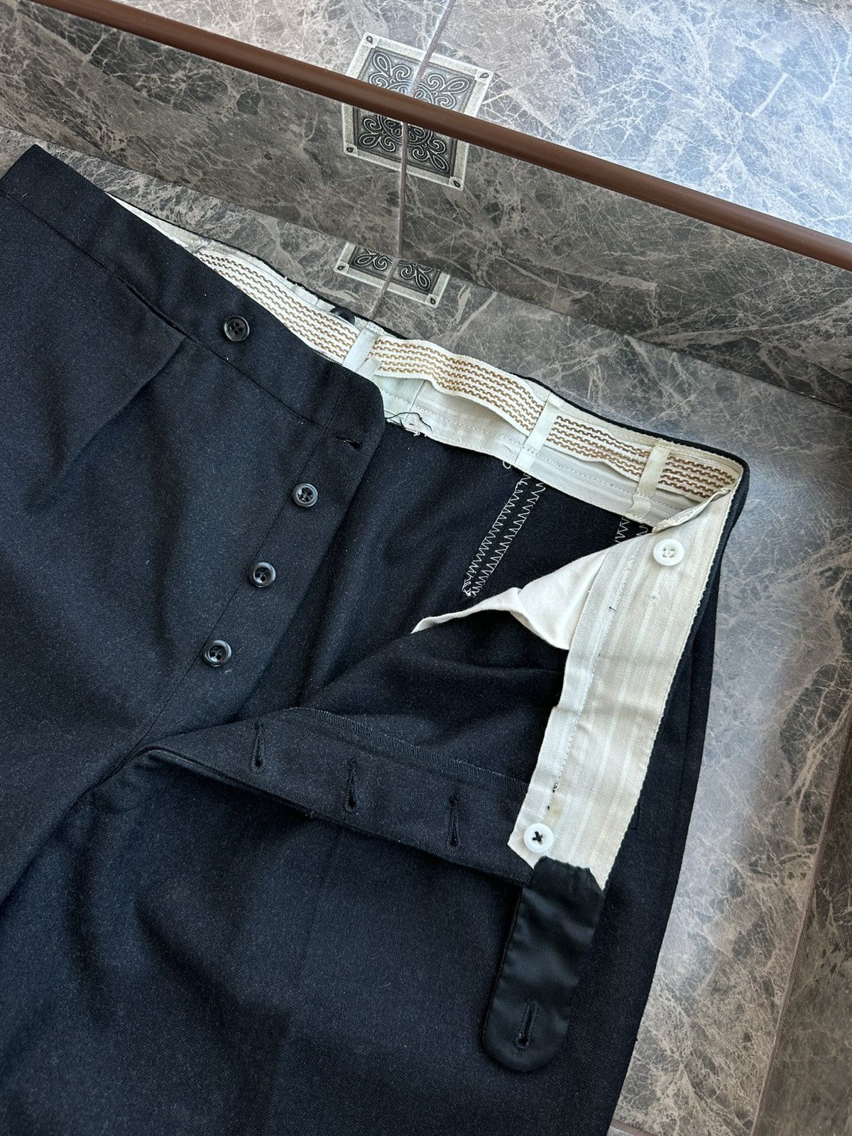 Other Vintage Edwardian Antique 1940s Men’s Wool Pants Sz XL Size US 36 / EU 52 - 5 Thumbnail