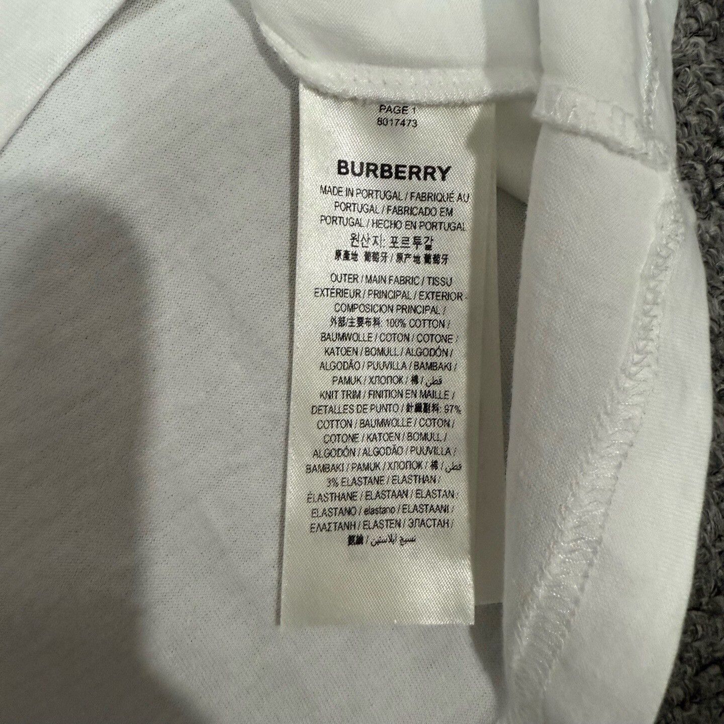 Burberry Burberry TB Logo White Short Sleeve Size US S / EU 44-46 / 1 - 4 Thumbnail