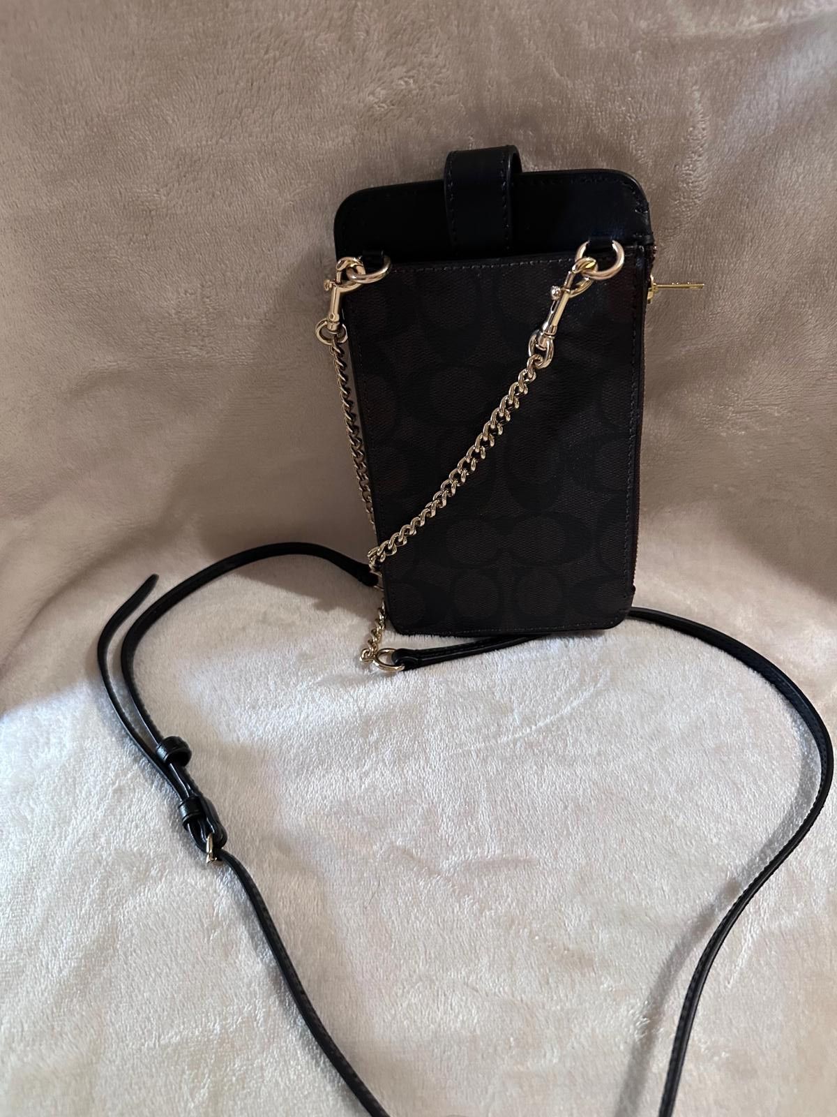 Coach Coach Signature Black Crossbody Phone Bag Size ONE SIZE - 2 Thumbnail