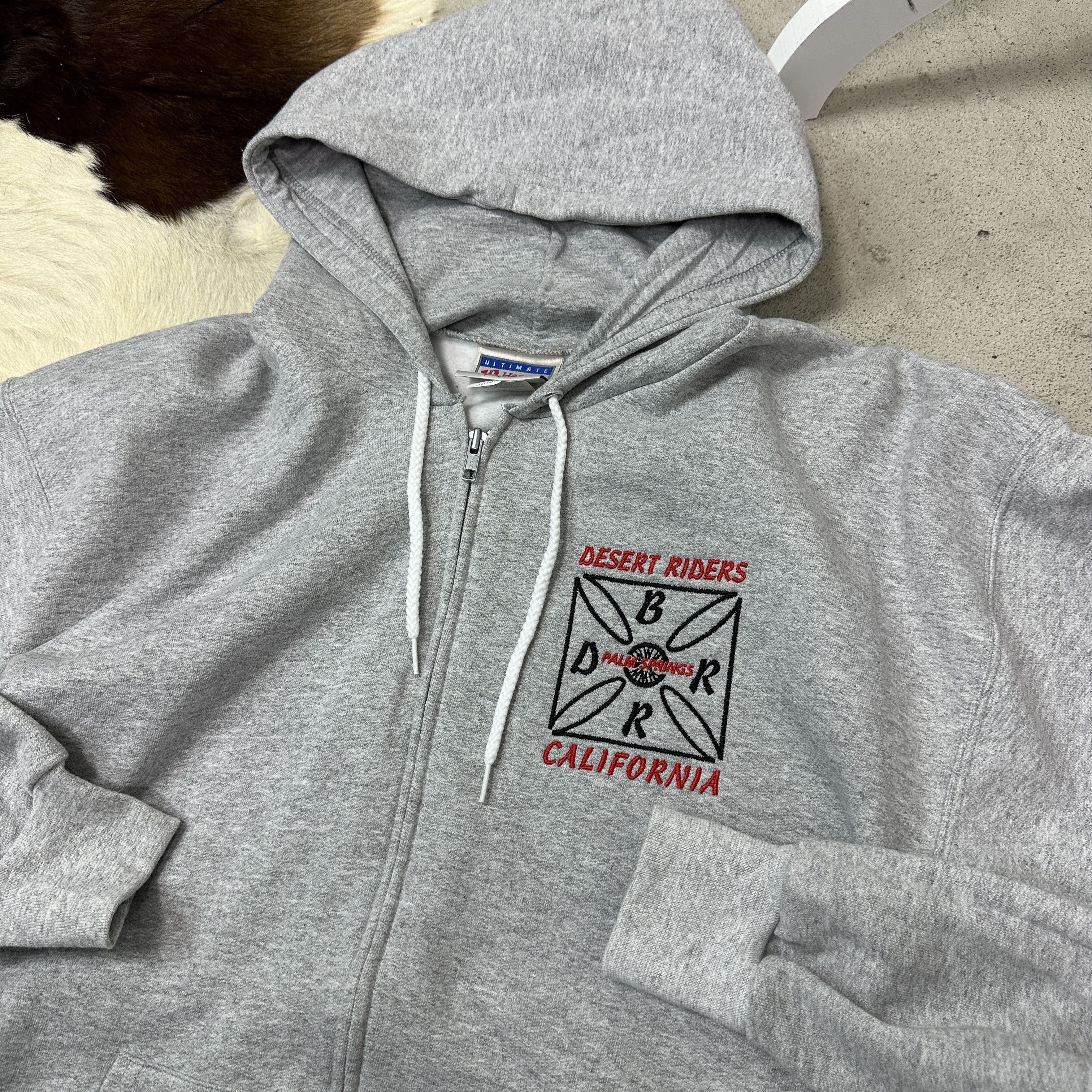 Vintage Vintage Streetwear Skater Desert Riders Zip Hoodie 90s Size M / US 6-8 / IT 42-44 - 4 Thumbnail