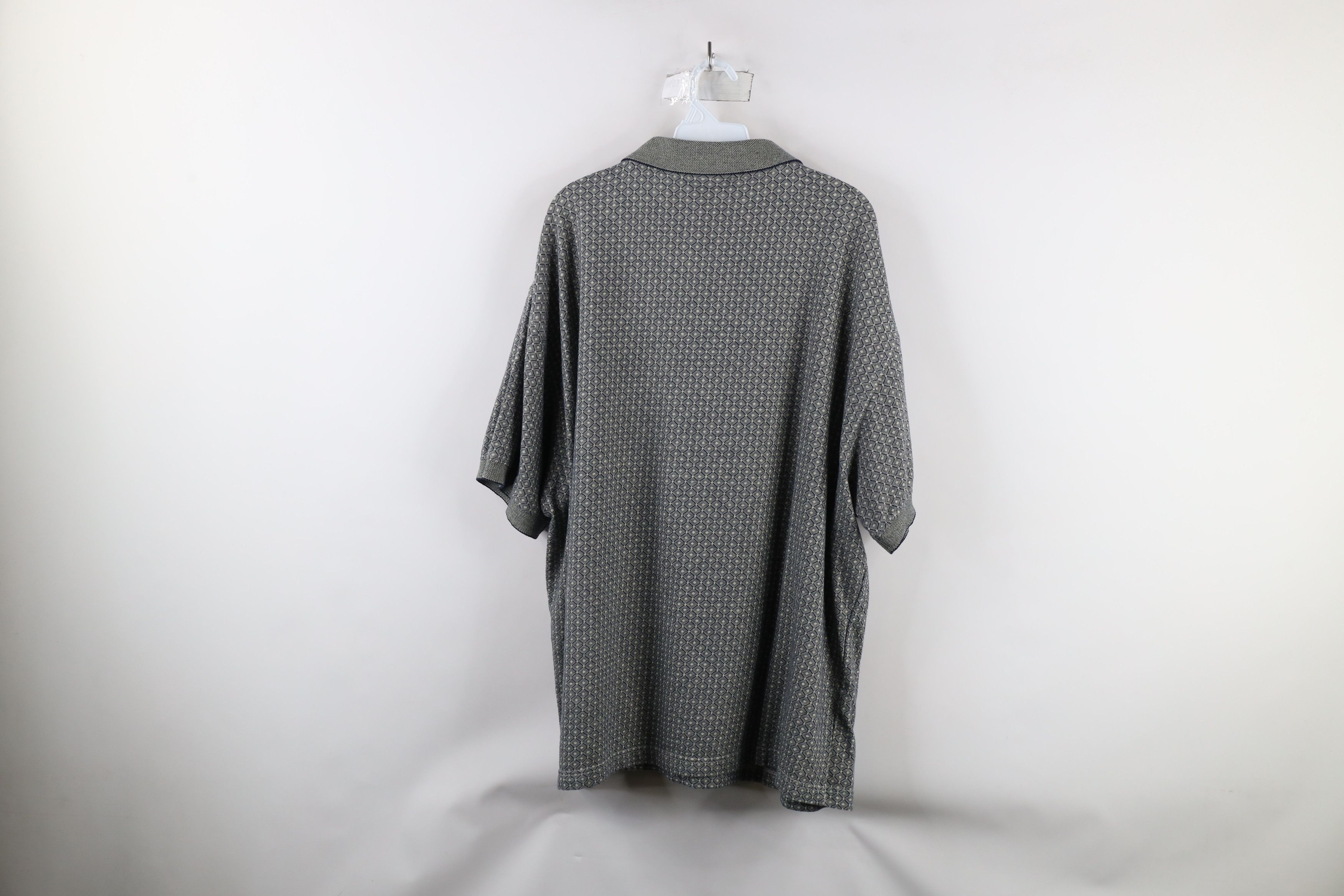 Vintage Vintage 90s Streetwear Diamond Knit Collared Golf Polo Shirt Size US XXL / EU 58 / 5 - 5 Thumbnail