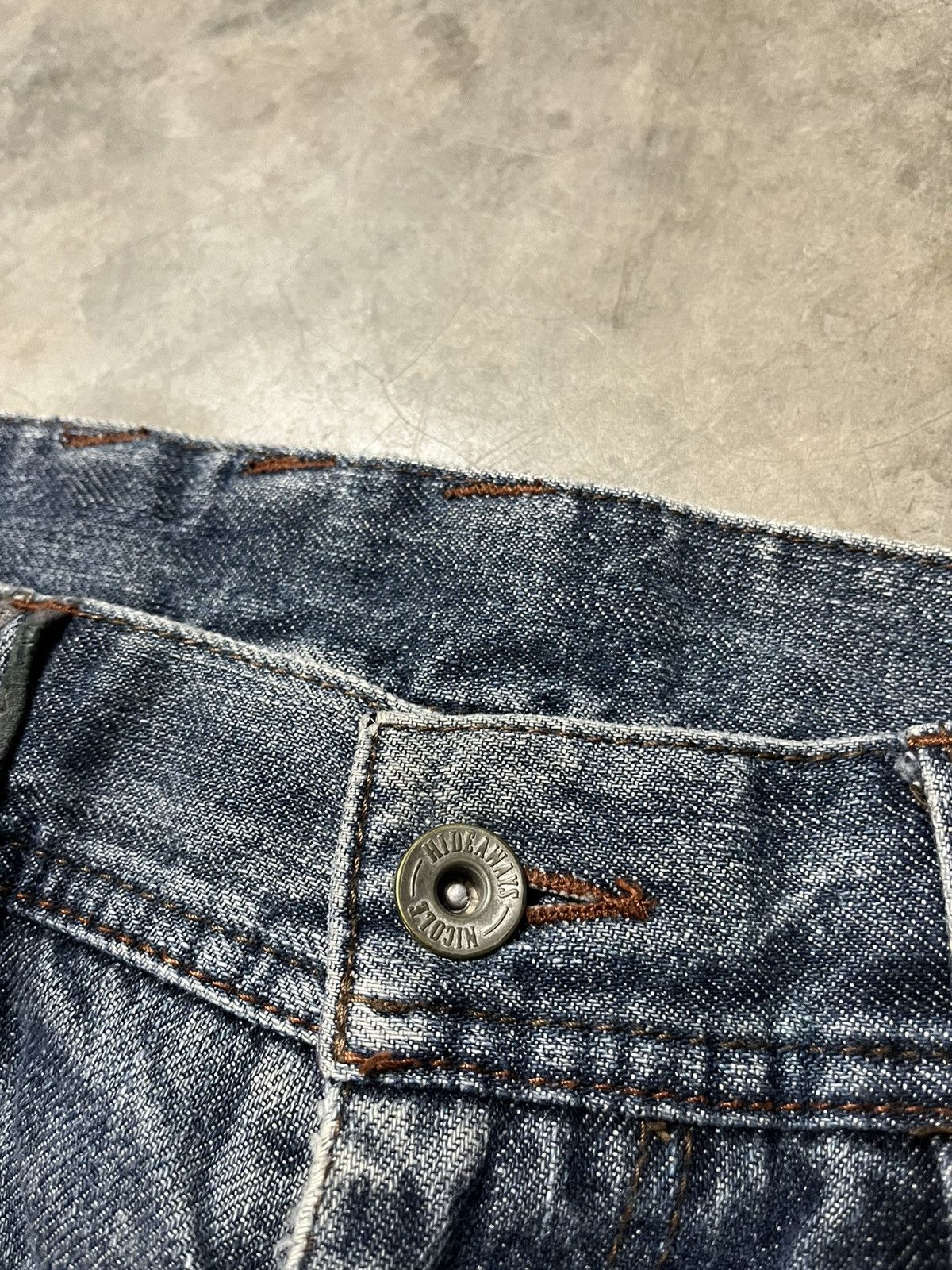 If Six Was Nine Japanese Nicole hideways distressed faded punk jeans Size US 31 - 6 Thumbnail