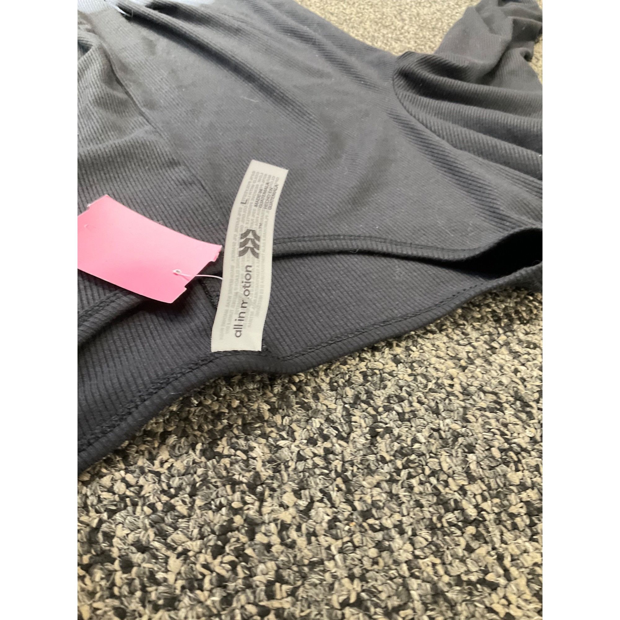 Other Womens Long Sleeve Twist-Front T-Shirt By All In Motion Blac Size L / US 10 / IT 46 - 2 Thumbnail