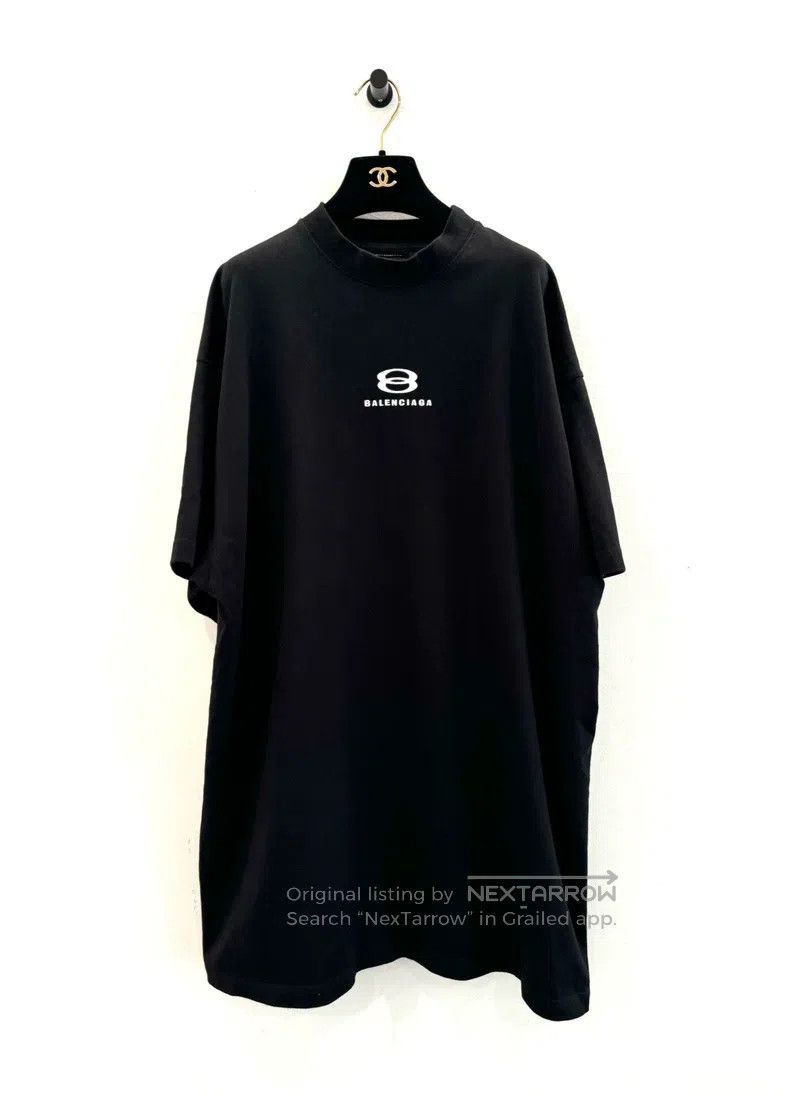 Balenciaga Balenciaga Back Reverse Patchwork Embroidered Logo Black S Size US L / EU 52-54 / 3 - 3 Thumbnail