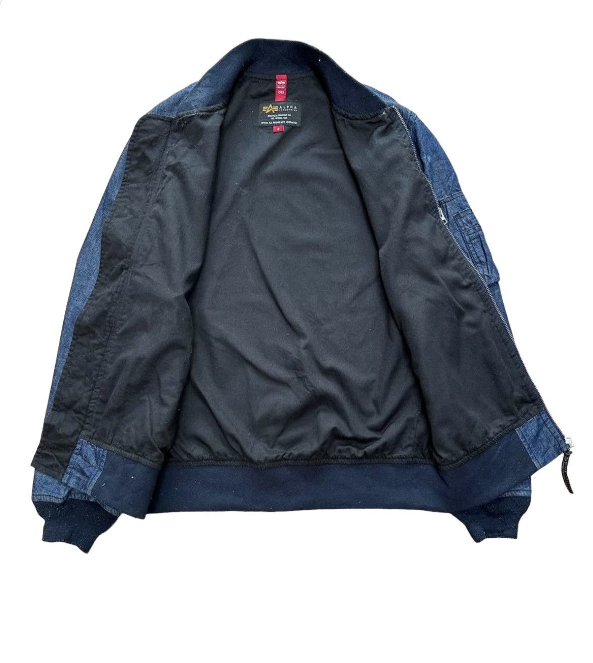 Alpha Industries Alpha Industries Denim Bomber Jacket Size US S / EU 44-46 / 1 - 14 Thumbnail