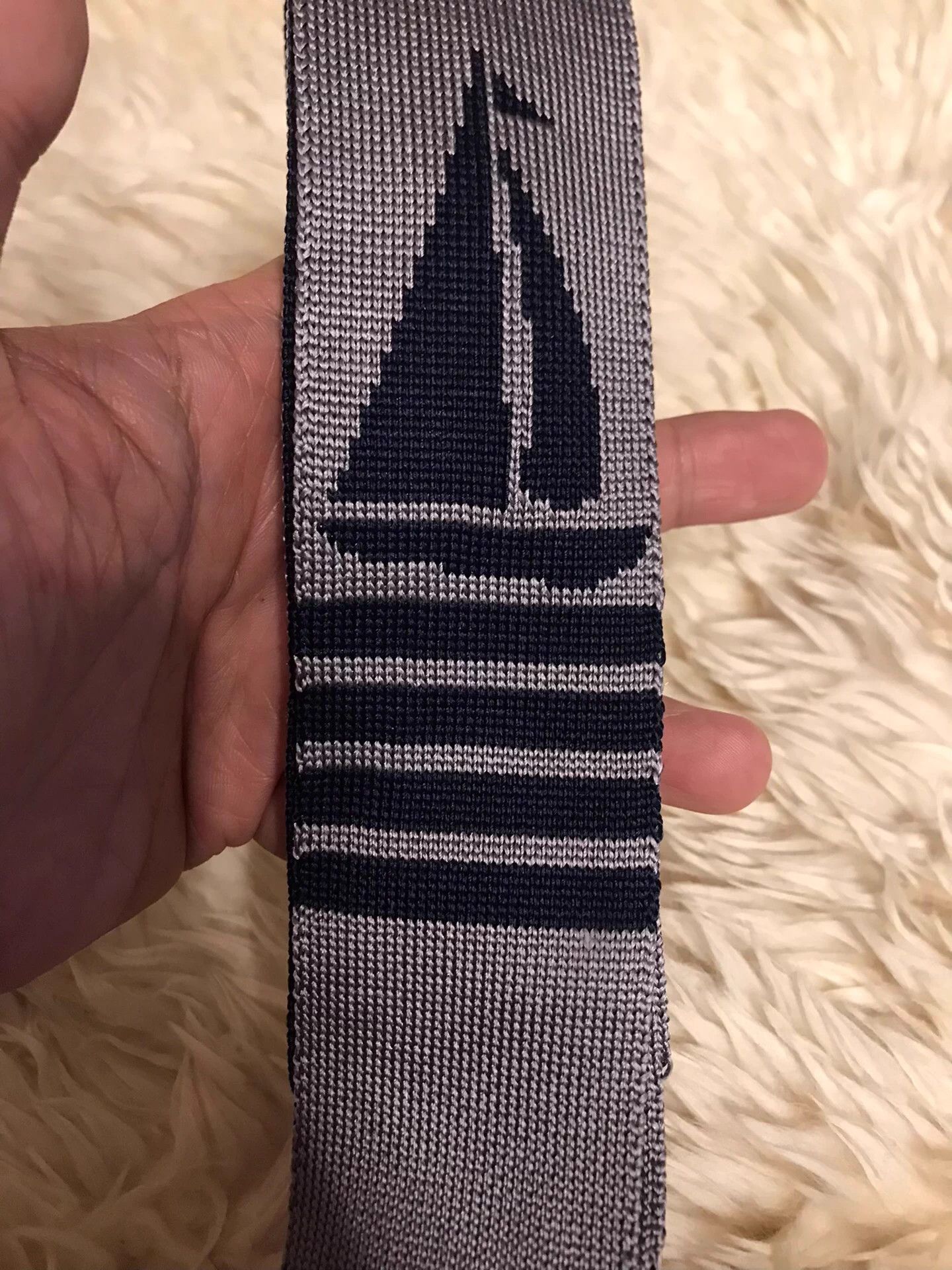 Thom Browne Thom Browne Classic Silk Sailboat Pattern Gray & Black Tie Size ONE SIZE - 6 Thumbnail