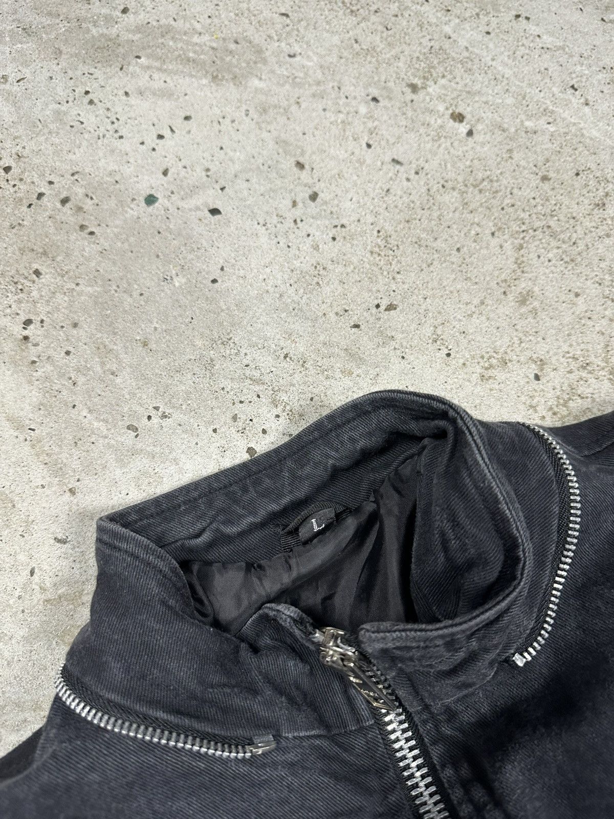 Japanese Brand Vintage Y2K Bondage Denim Style Asymmetrical Zippers Jacket Size US L / EU 52-54 / 3 - 8 Thumbnail