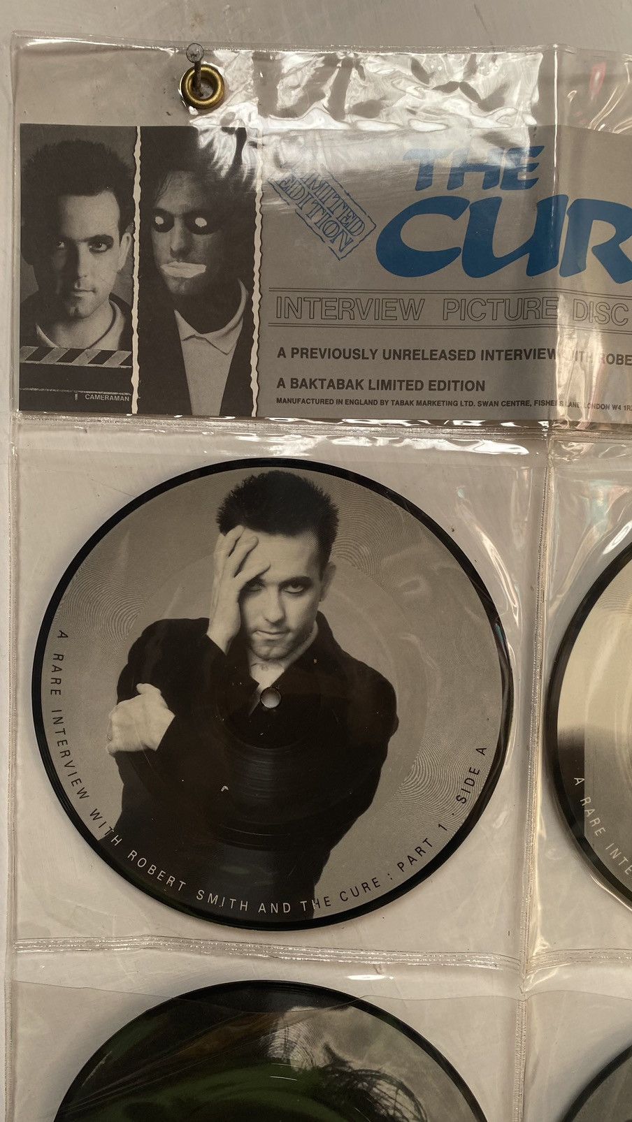 The Cure × Vintage Vintage The Cure Vinyl Interview Size ONE SIZE - 2 Thumbnail