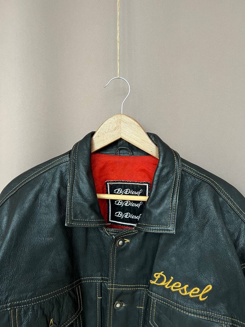 Diesel Diesel Big Back Logo Leather Jacket New World Basic Size XL Size US XL / EU 56 / 4 - 2 Thumbnail