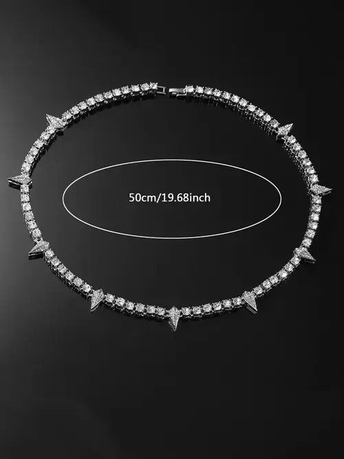 Jewelry Isshiki x Asaka Tennis Chain Spike Charm Necklace Size ONE SIZE - 4 Thumbnail