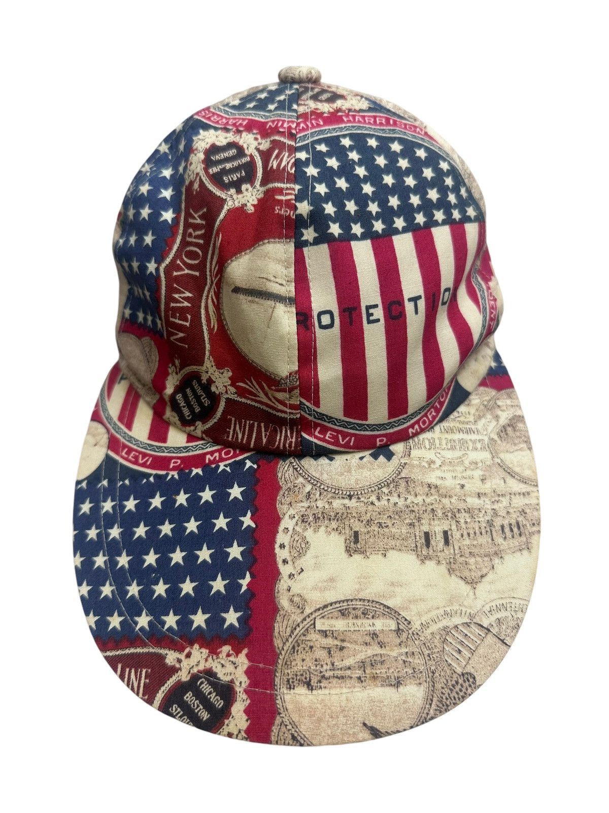 Designer × Japanese Brand × Vintage Vintage Protection All Over Print American Flag Cap Size ONE SIZE - 2 Thumbnail