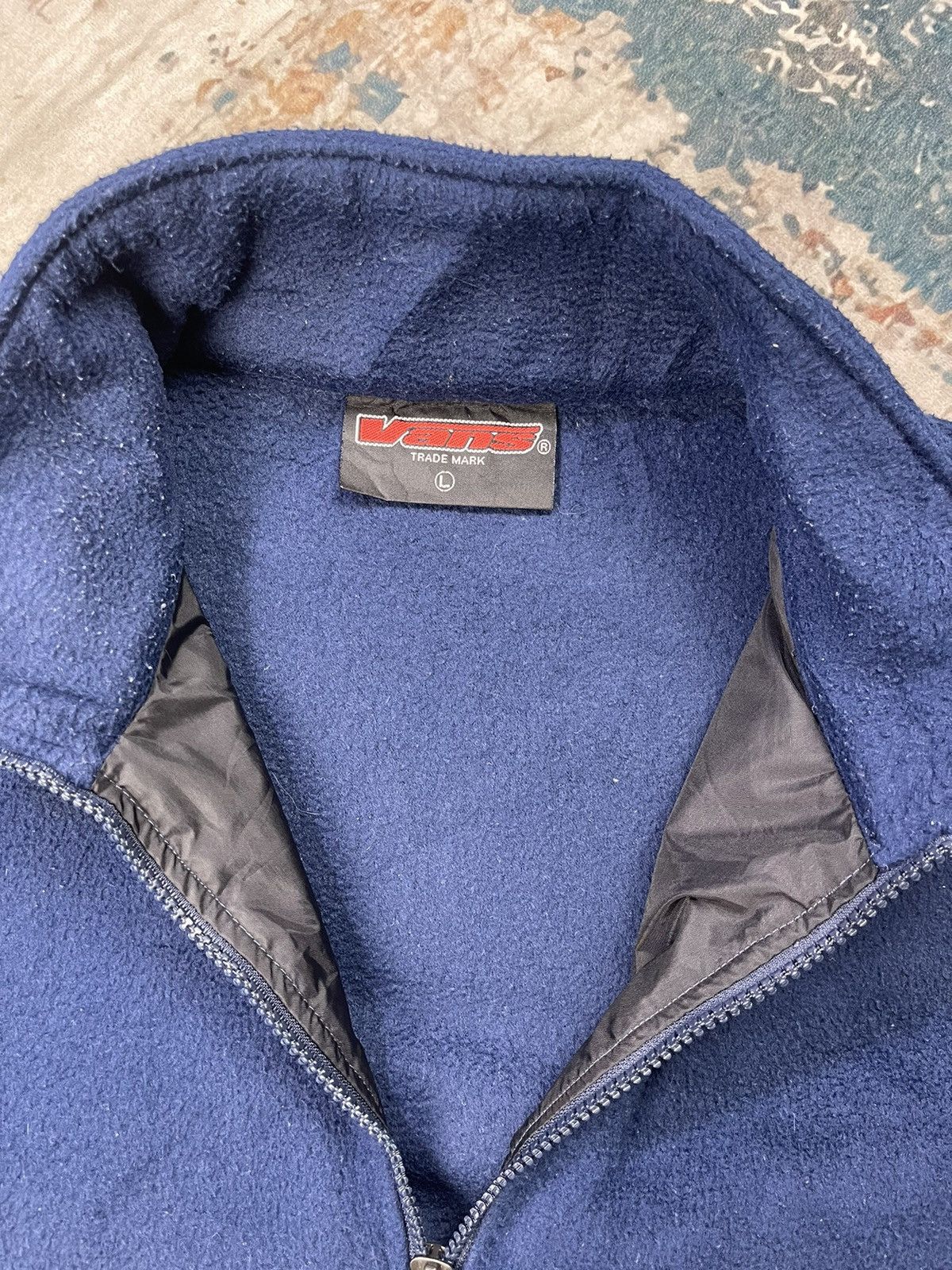 Vans Vtg 90s Vans USA Big Logo Half Zipper Pull Over Size US L / EU 52-54 / 3 - 13 Thumbnail