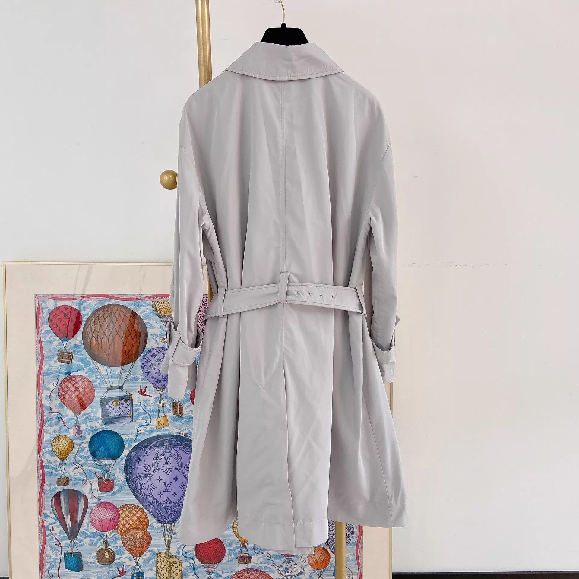 Emporio Armani Emporio Armani light gray trench coat 42 Size M / US 6-8 / IT 42-44 - 2 Thumbnail