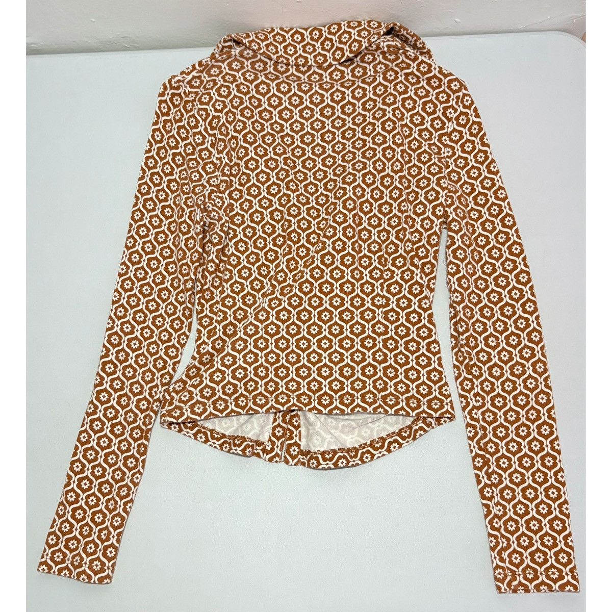 Anthropologie Maeve Retro Floral Collared Button-Down Shirt Blouse Size S🤎 Size S / US 4 / IT 40 - 5 Thumbnail