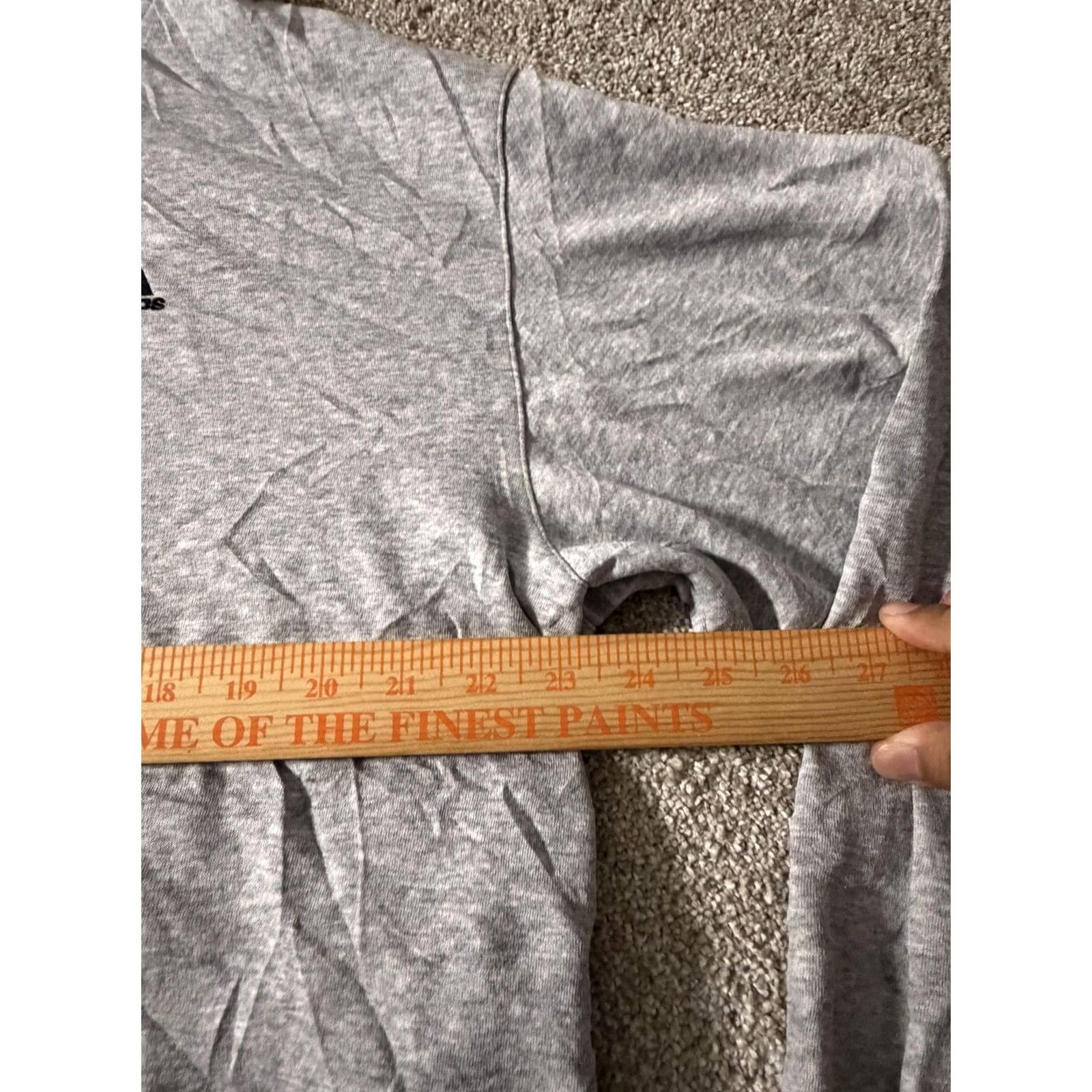 Adidas Adidas Hoodie Mens 3XL Gray Fleece Pullover Kangaroo Pocket Logo Sweatshirt Size US XXL / EU 58 / 5 - 6 Thumbnail
