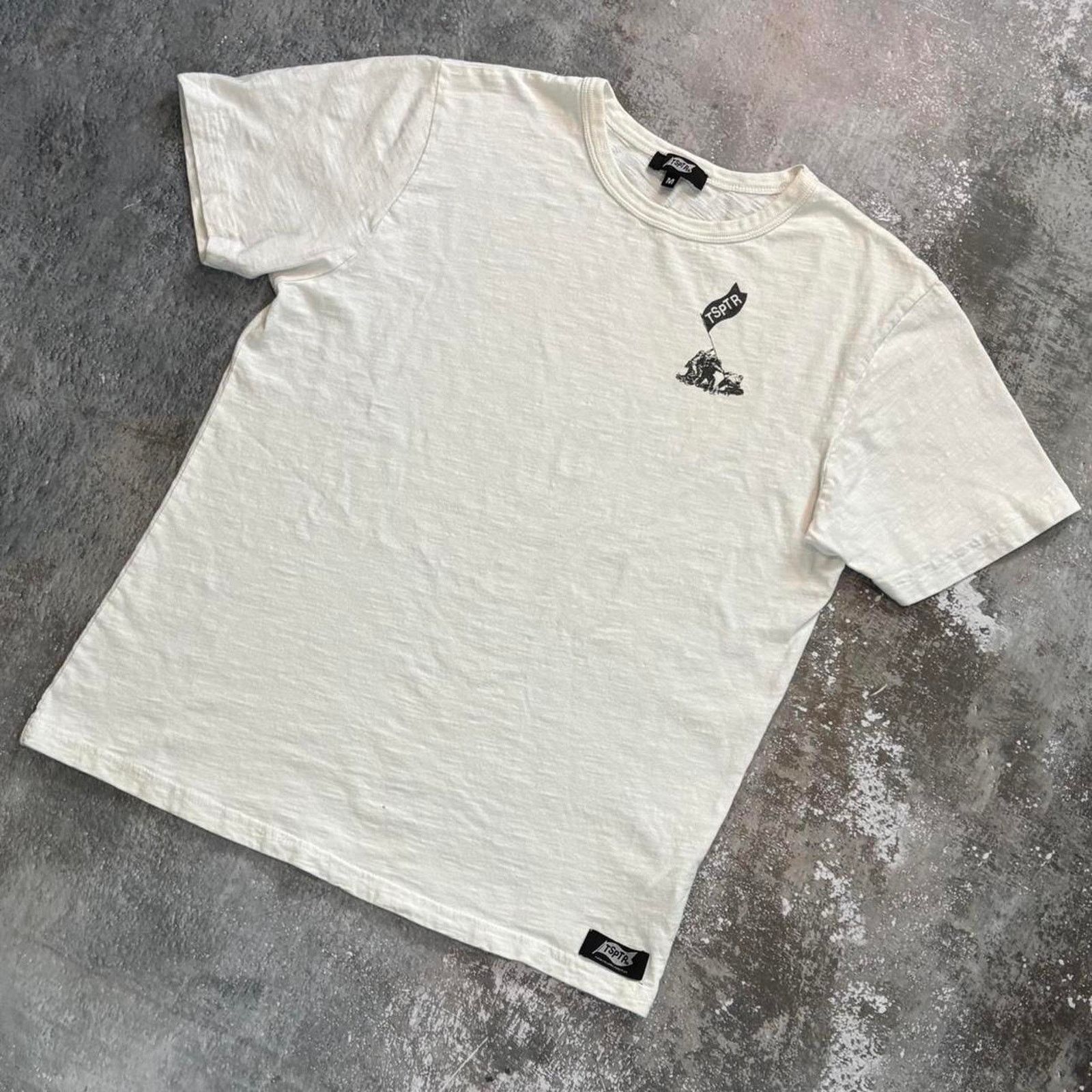 Japanese Brand White Slub Cotton Blank T Shirt! TSPTR Made in Japan. Medium Size US M / EU 48-50 / 2 - 1 Thumbnail