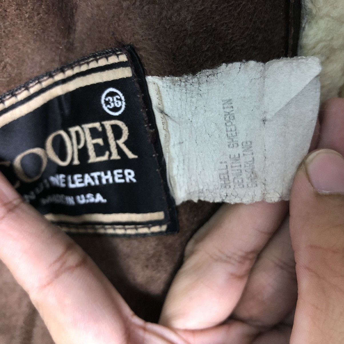 Aero Leathers × Vintage Vintage B3 Leather Jacket Shearling Cooper Genuine Made Usa Size US S / EU 44-46 / 1 - 21 Thumbnail